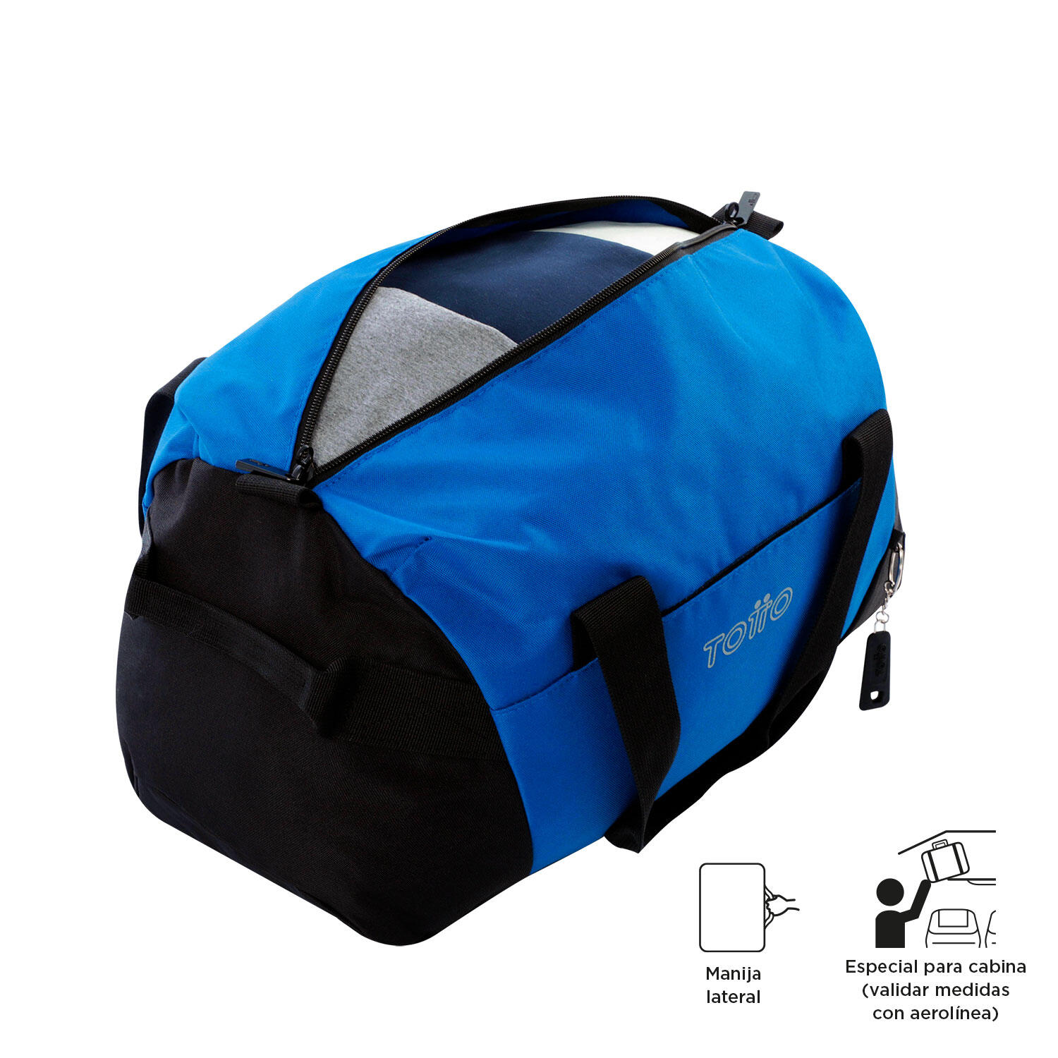 Totto Bolsa deporte Active Pro Snorkel Blue Poliéster 40 x 25 x 20 cm 3/4