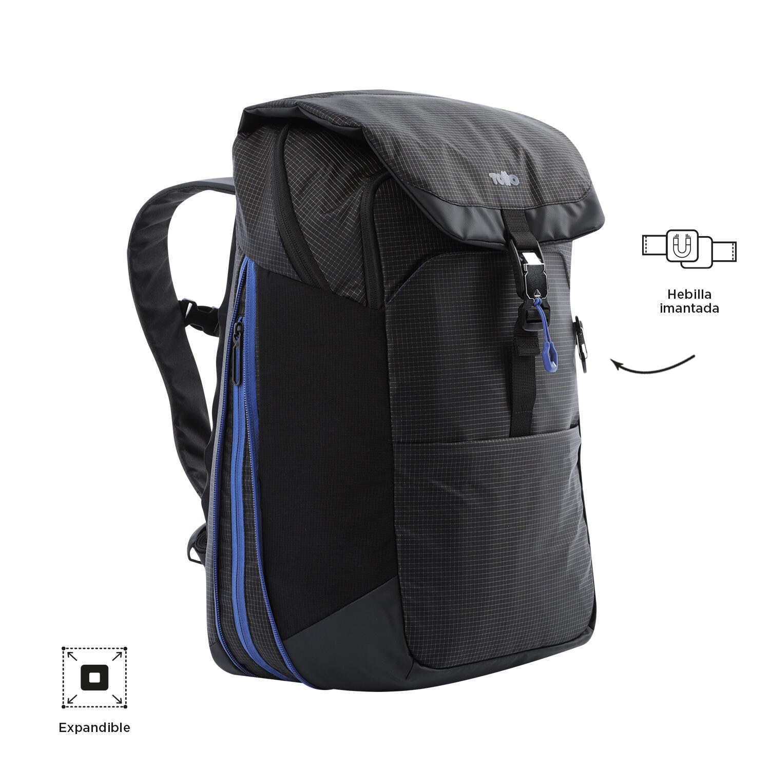 Totto Mochila ejecutiva Dual Negro Poliéster 29 x 48 x 16 cm 4/5