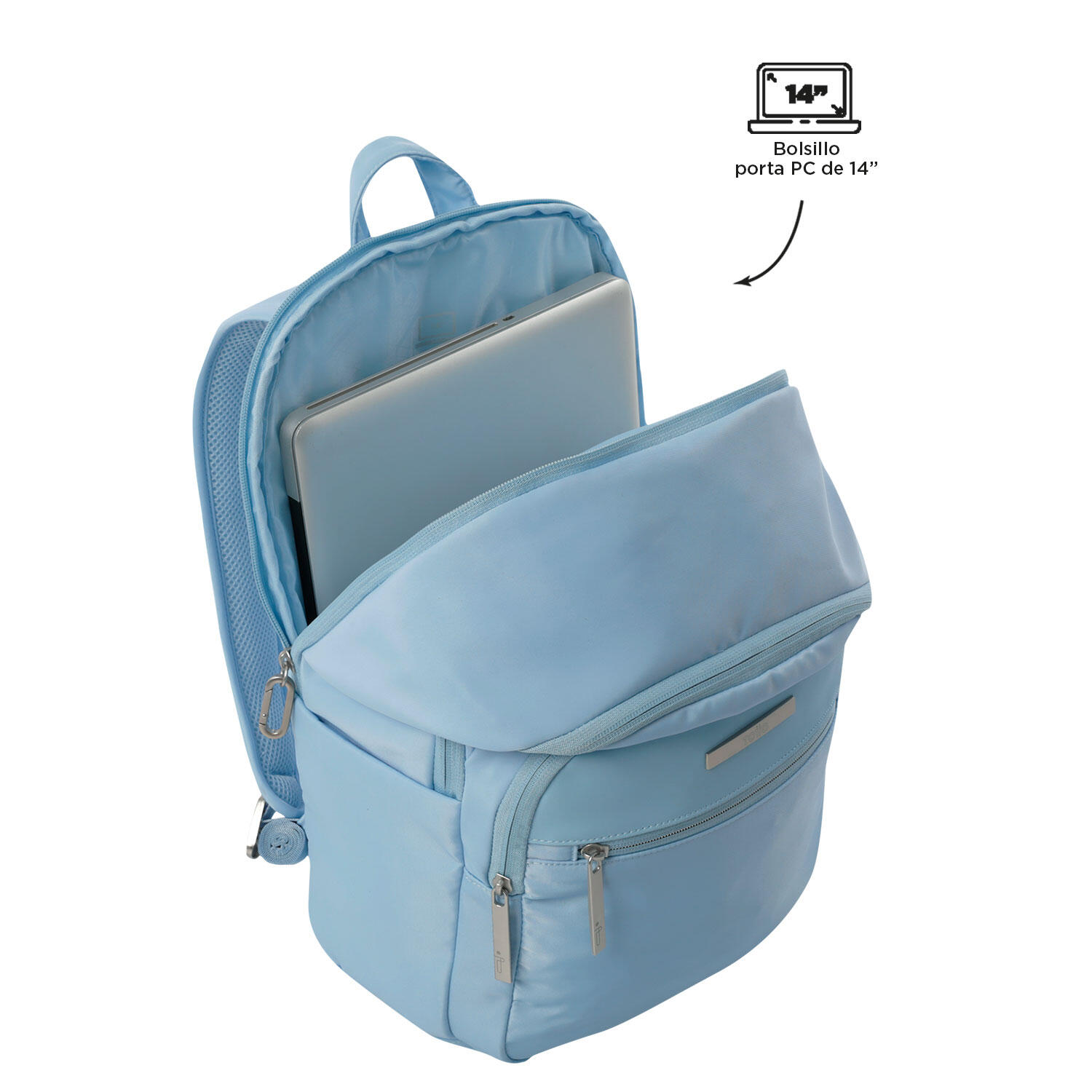 Totto Mochila ejecutiva Adelaide 2.0 Angel Falls Poliéster 28.5 x 41.5 x 13.5 c 5/5