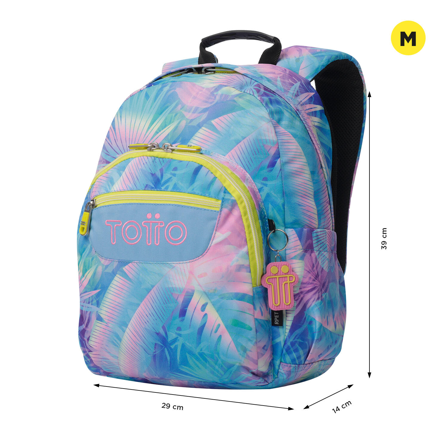 Totto Mochila escolar Gommas Prisma Poliéster reciclado 29 x 39 x 14 cm 2/5