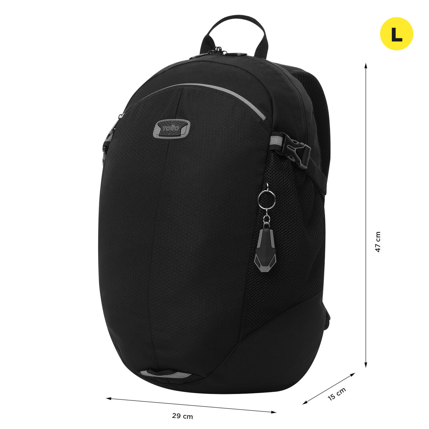 Totto Mochila urbana Deportto Negro Poliéster 29 x 47 x 15 cm 3/5