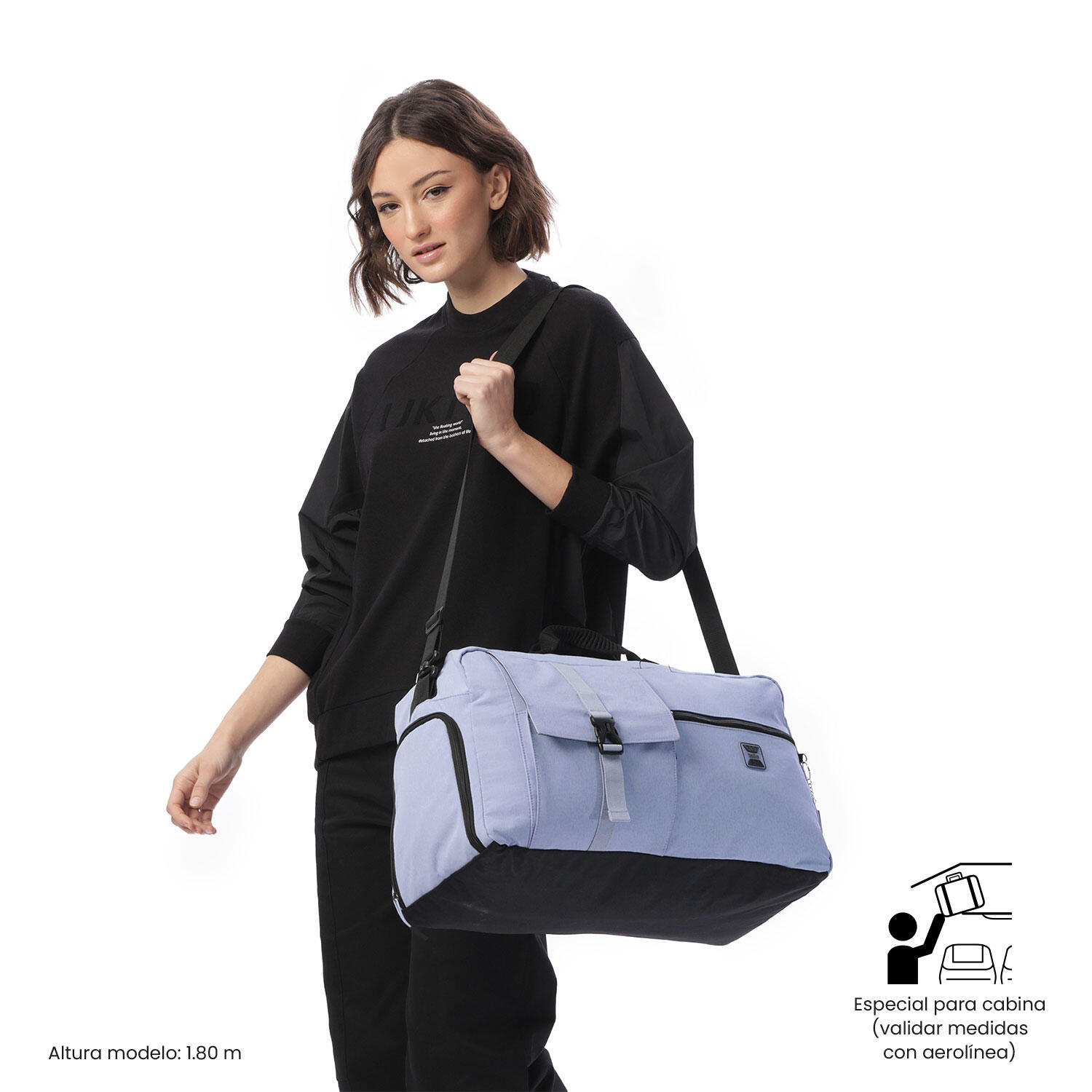 Totto Bolsa viaje Spa Morado Poliamida 53 x29 x 22 cm 2/5