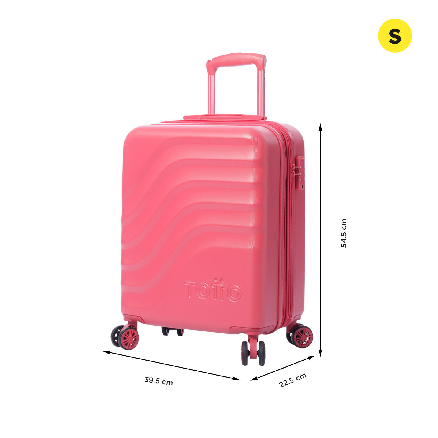 Totto Maleta de cabina Bazy+ Expandible Claret Red Policarbonato 39.5 x 54.5 x 2/5