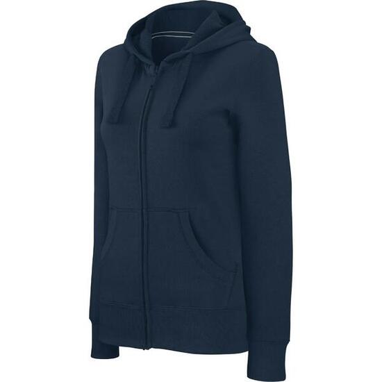 Sweathirt femme zippé à capuche Kariban