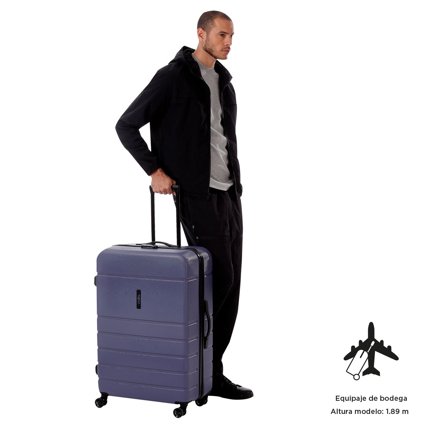 Totto Maleta grande Prop L Skipper Blue Poliéster 52 x 78.8 x 30 cm 2/5