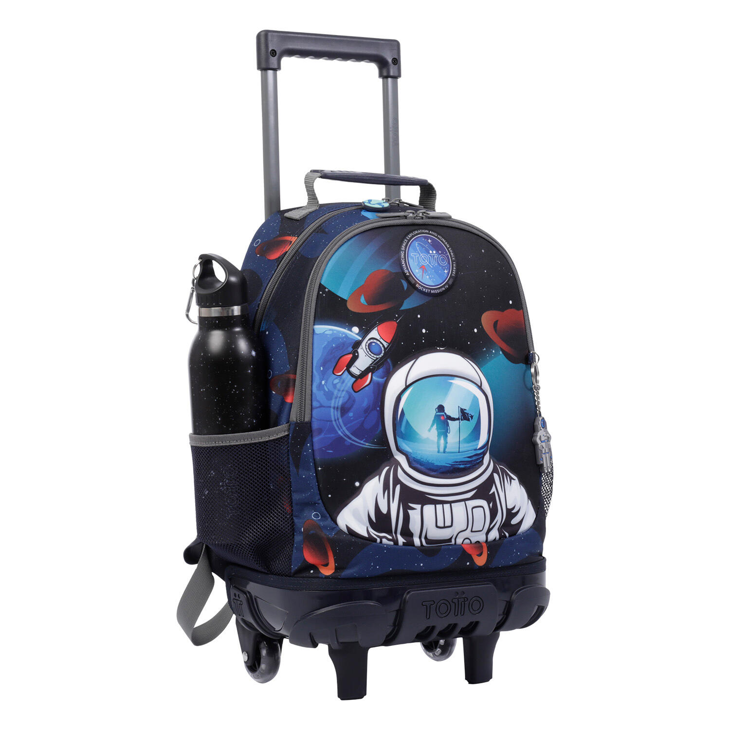 Totto Mochila infantil ruedas Astronaut Astronaut Poliéster 30 x 40 x 20 cm 4/5