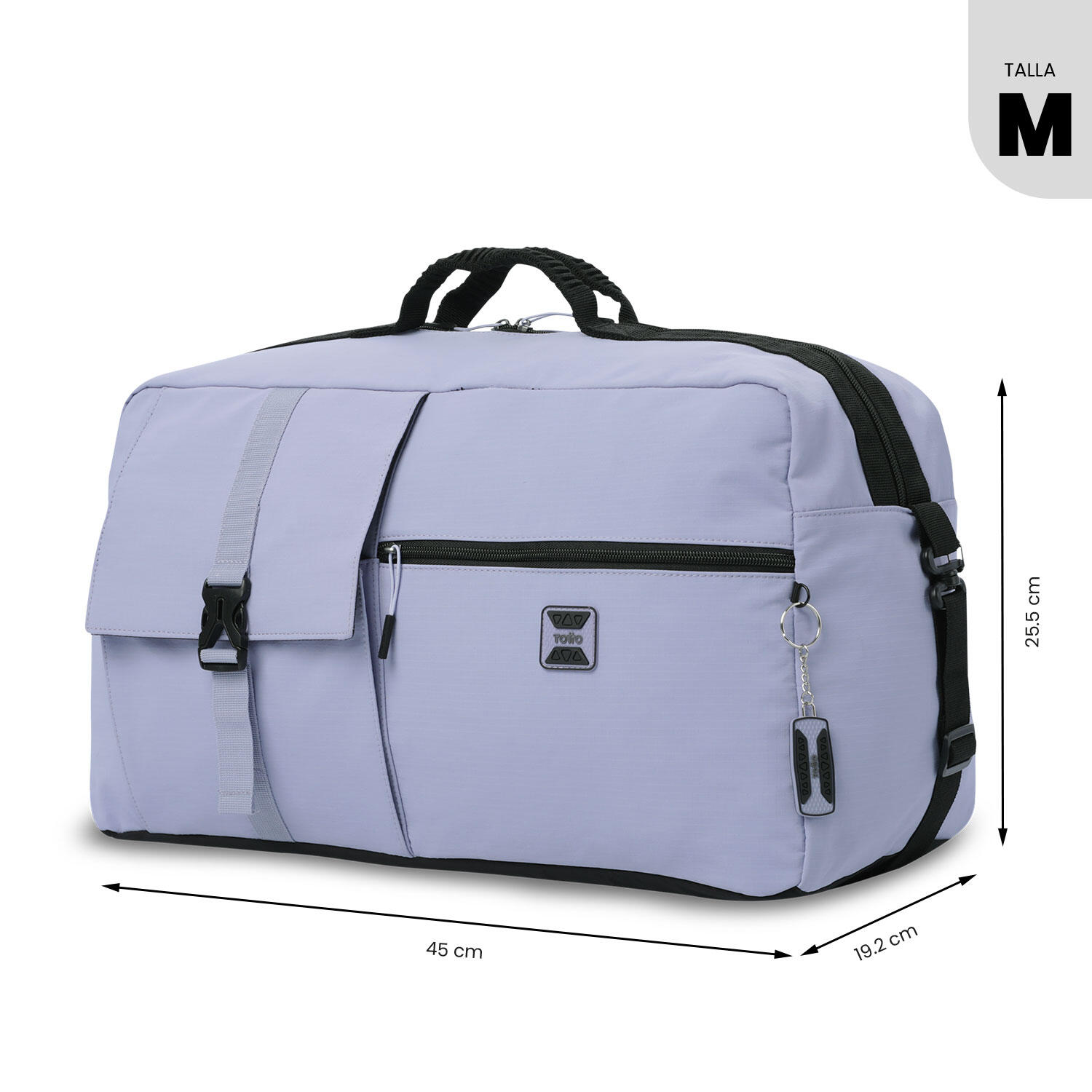 Totto Bolsa viaje Spa Morado Poliamida 53 x29 x 22 cm 4/5