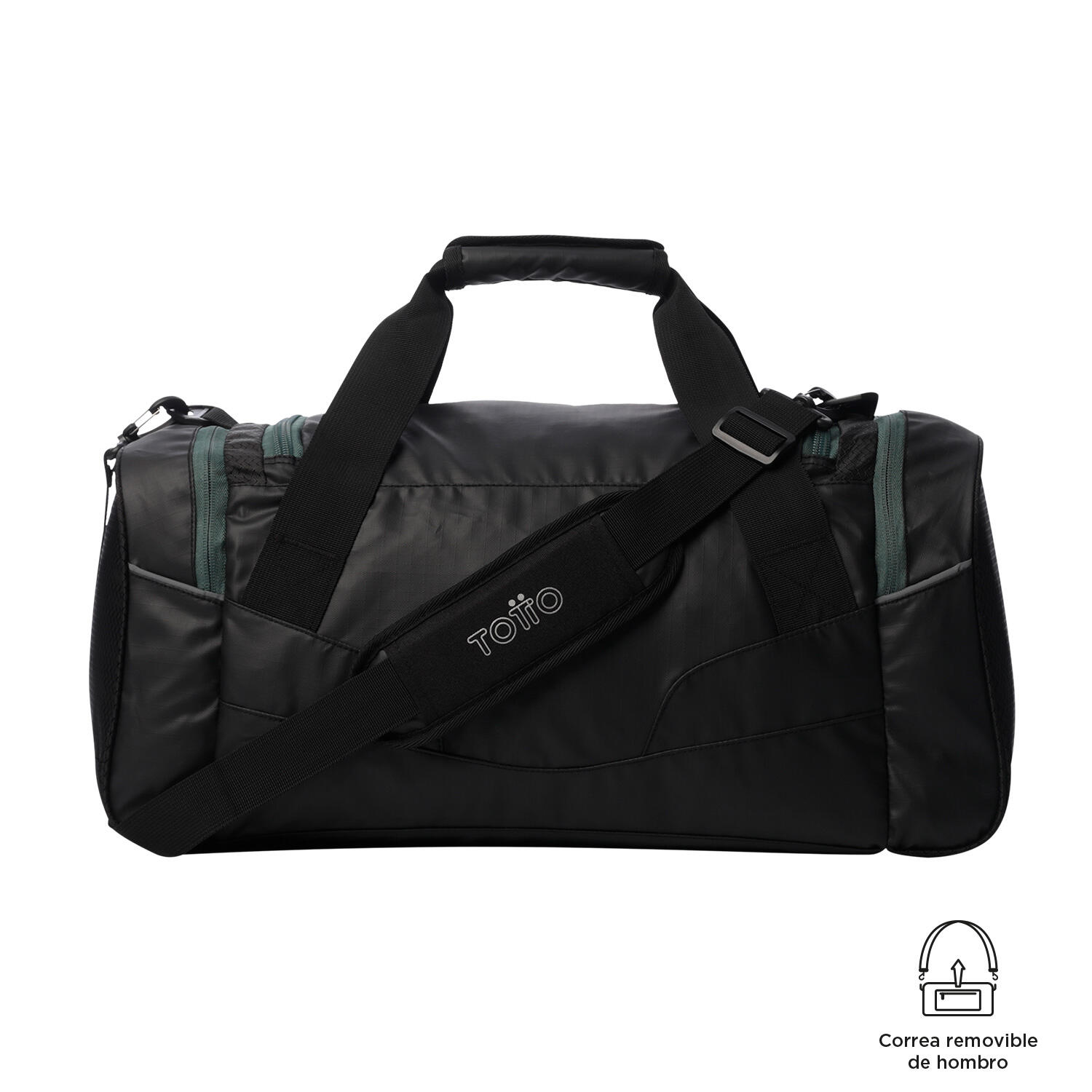 Totto Bolsa viaje Tek 2.0 Negro/Verde Poliéster 54 x 25 x 22.5 cm 5/5