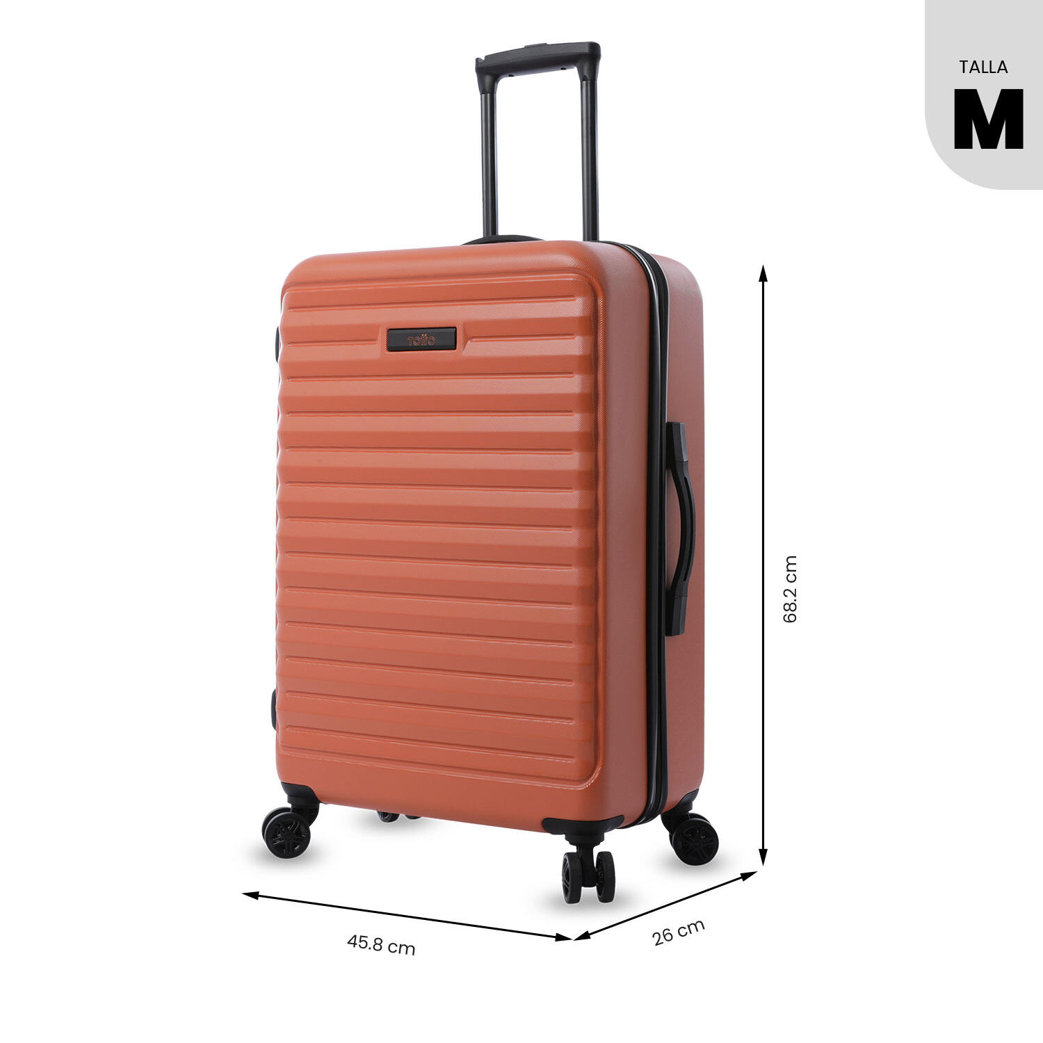 Totto Maleta mediana Helios 2.0 Naranja Policarbonato 45.8 x68.2 x 26 cm 3/5