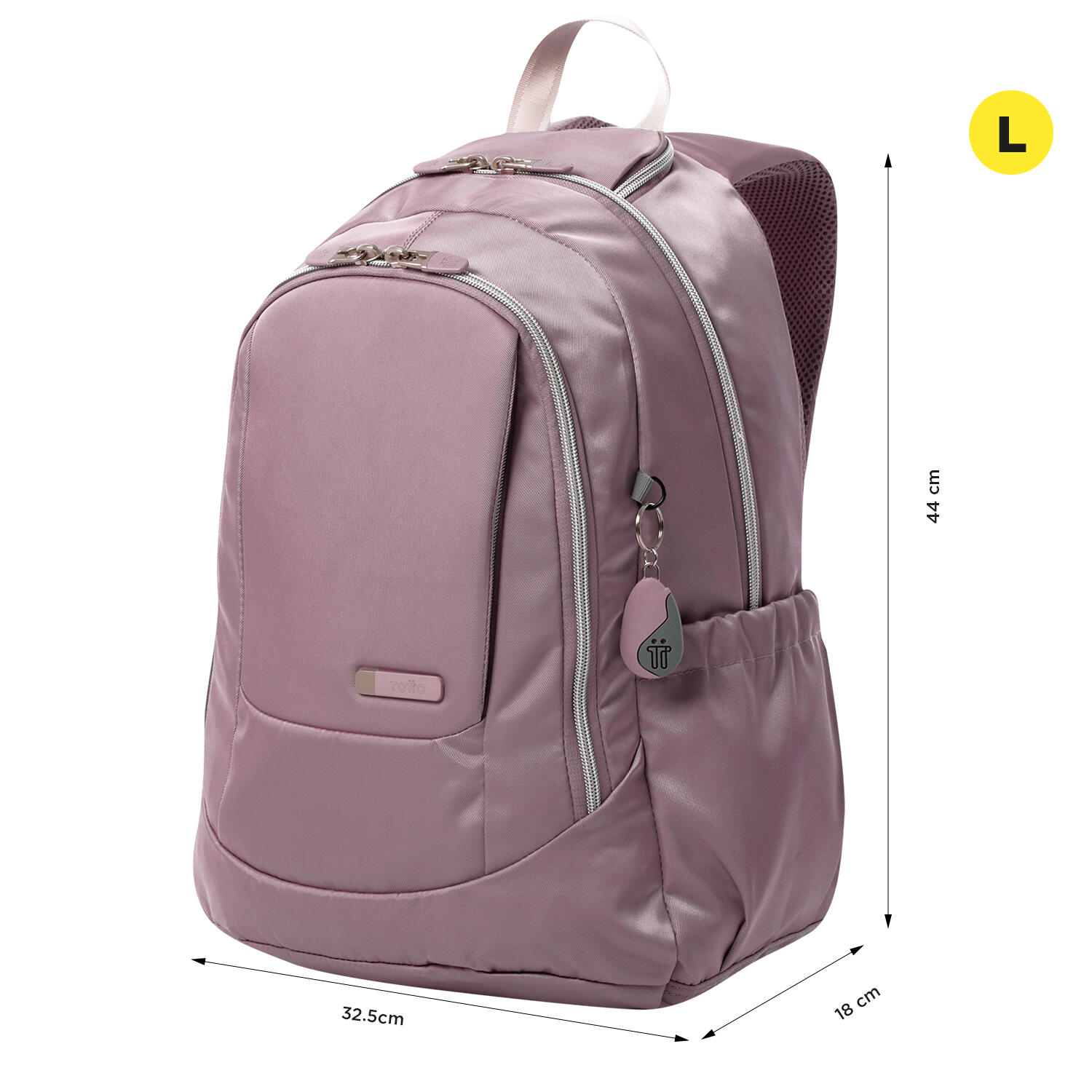 Totto Mochila urbana Goctal 2.0 Keepsake Lilac Poliéster 32.5 x 44 x 18 cm 3/5