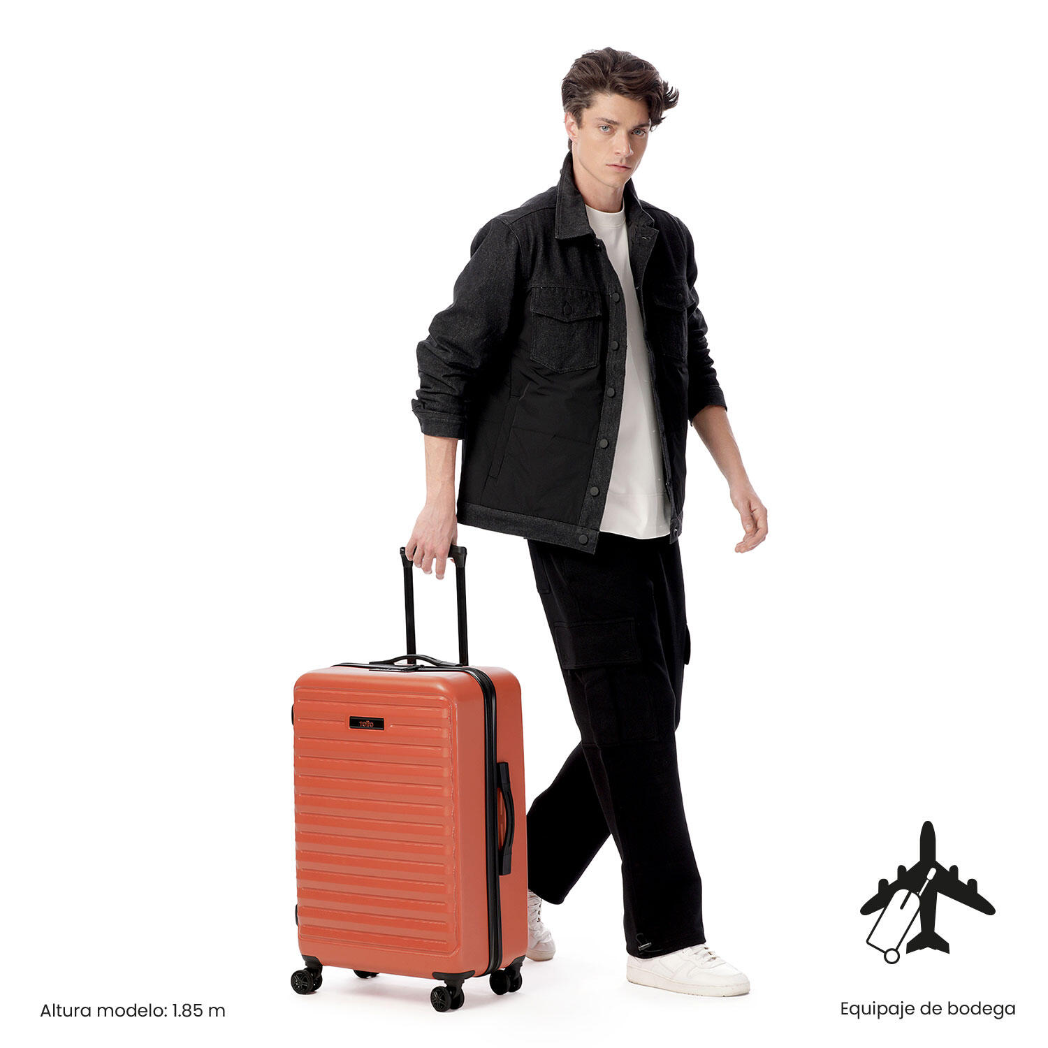 Totto Maleta mediana Helios 2.0 Naranja Policarbonato 45.8 x68.2 x 26 cm 2/5