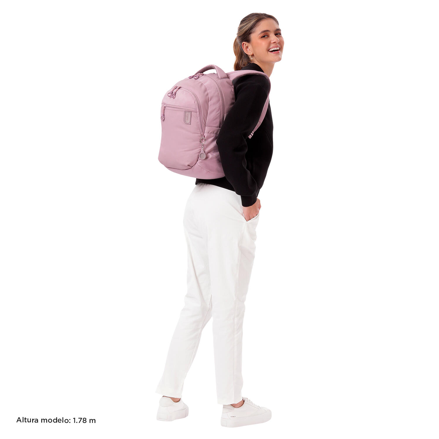 Totto Mochila urbana Steif Nara Keepsake Lilac Poliéster 30 x 42 x 16 cm 2/5