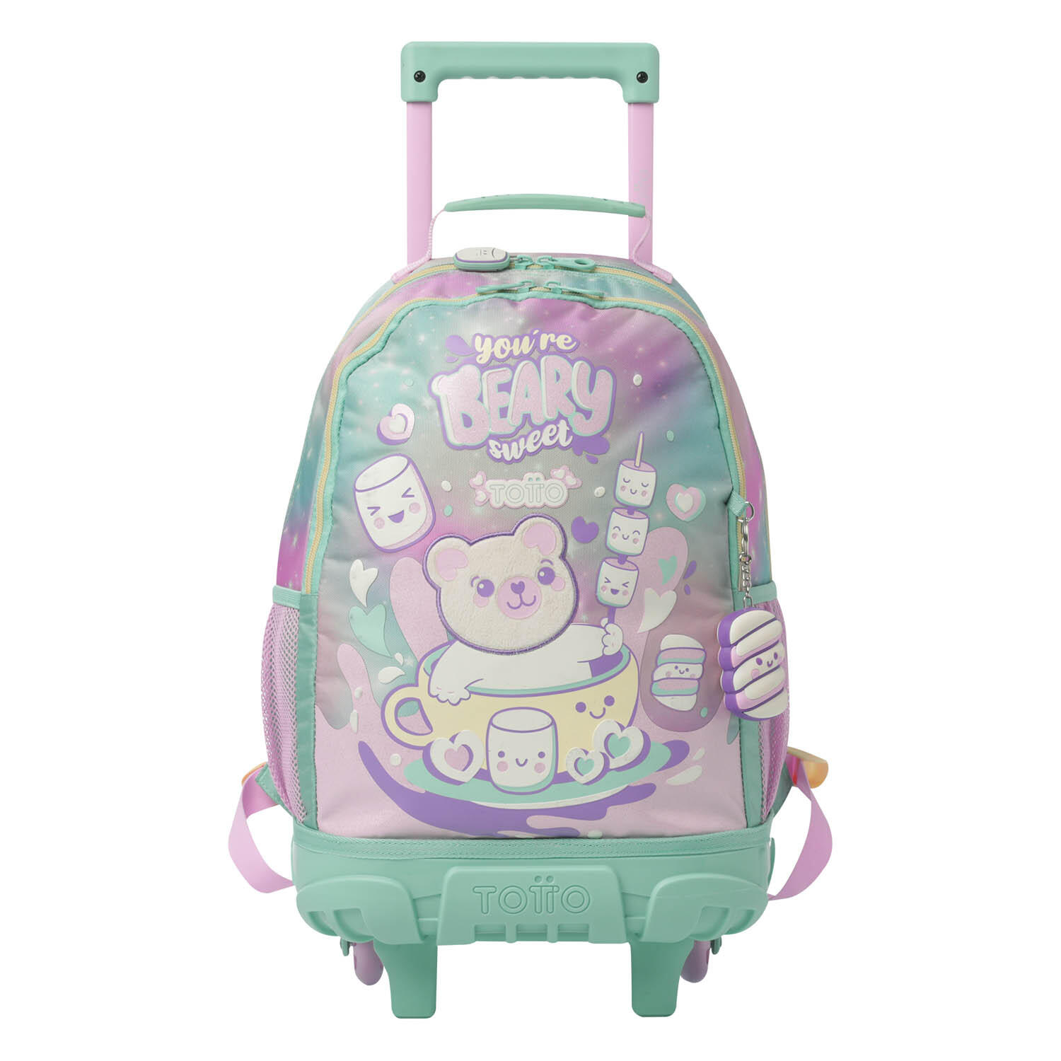Totto Mochila infantil ruedas Mellow Rosa Poliéster 29.5 x 41.5 x 19 cm 1/5