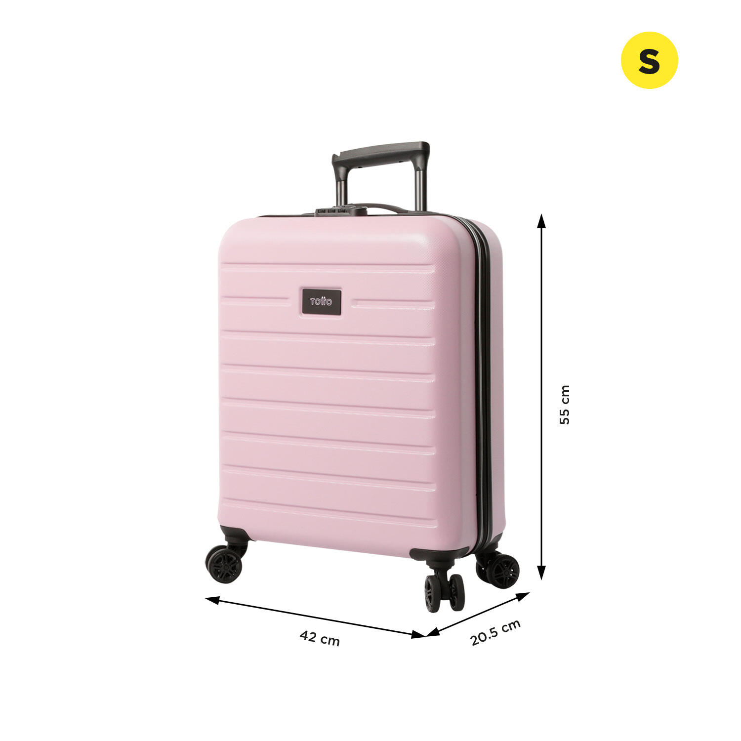 Totto Maleta de cabina Harbor Keepsake Lilac Acrilonitrilo 42 x 55 x 20.5 cm 3/5