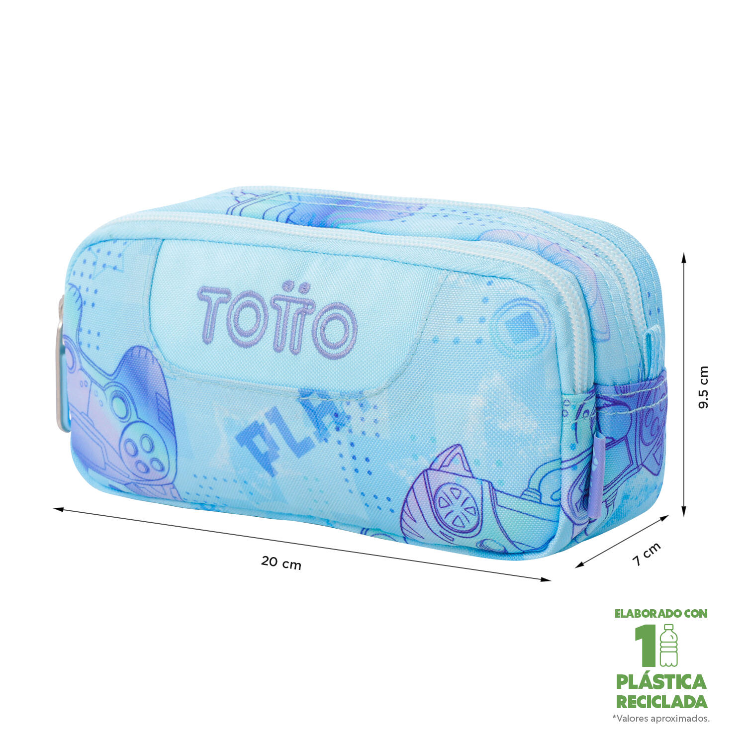 Totto Estuche escolar Sobre Polar Poliéster reciclado 20 x 9.5 x 7 cm 2/4