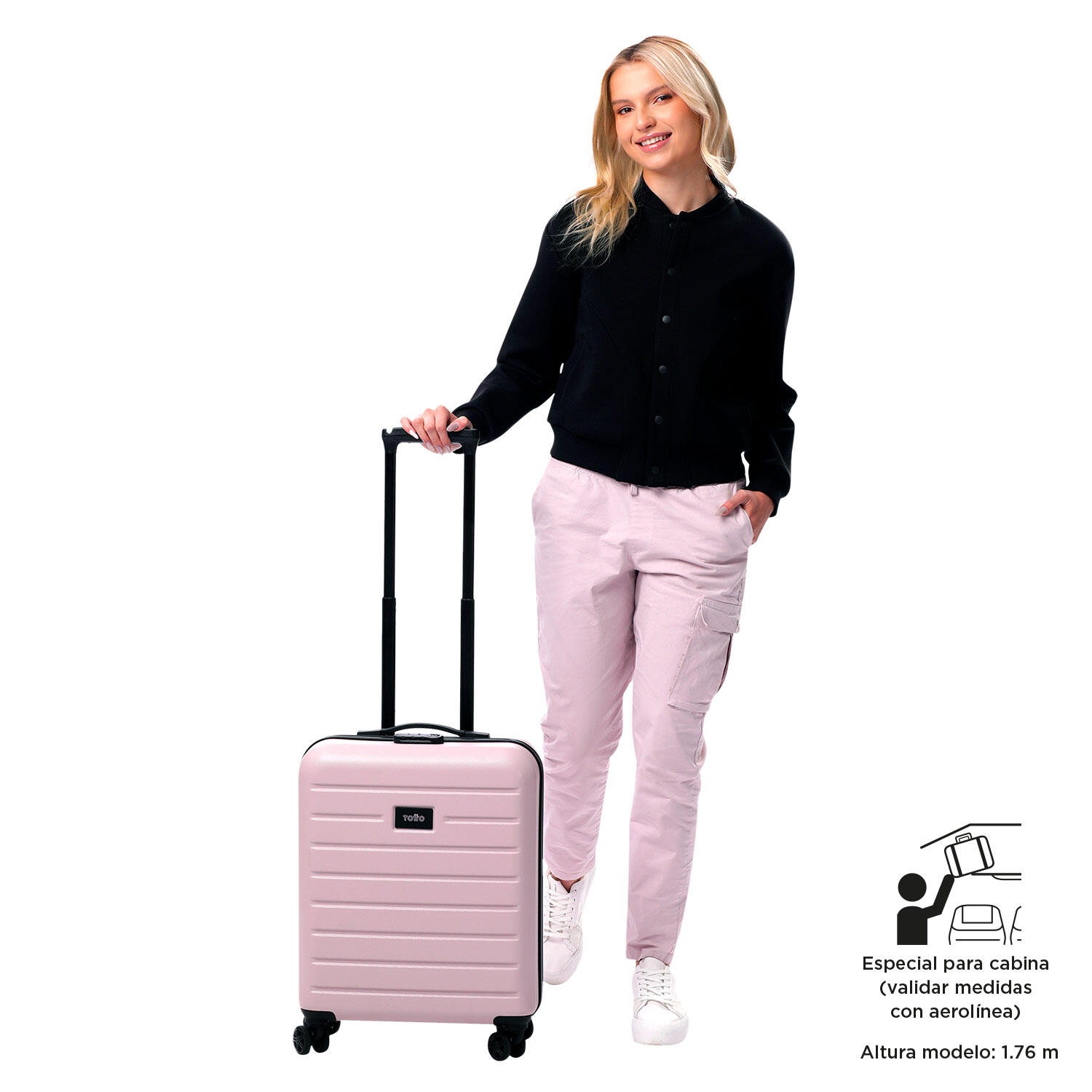 Totto Maleta de cabina Harbor Keepsake Lilac Acrilonitrilo 42 x 55 x 20.5 cm 2/5