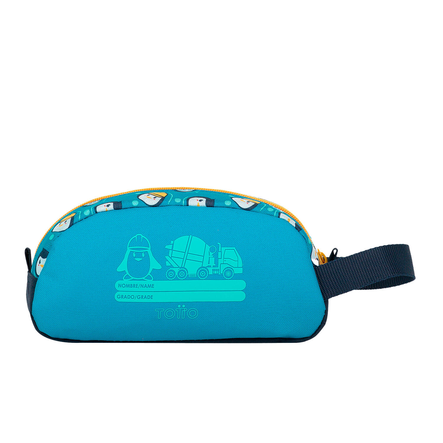 Totto Estuche infantil Funny Penguin Azul Poliéster 22 x 10.5 x 8 cm 4/4