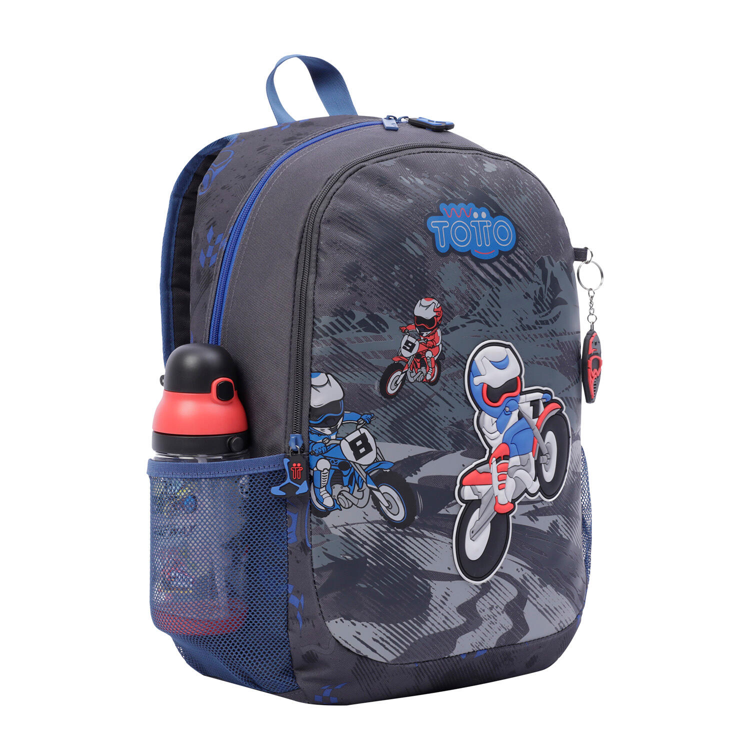 Totto Mochila escolar Kross Gris Poliéster 32 x 44 x 14.5 cm 4/5