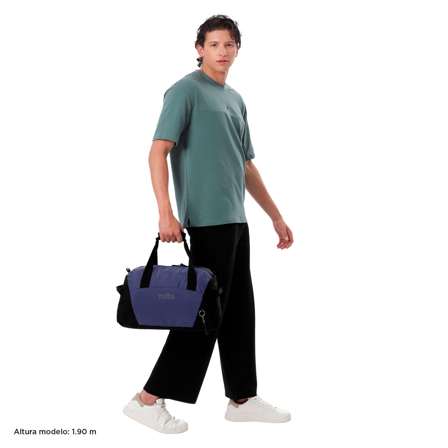 Totto Bolsa deporte Active Pro S Skipper Blue Poliéster reciclado 45 x25 x20 cm 3/5