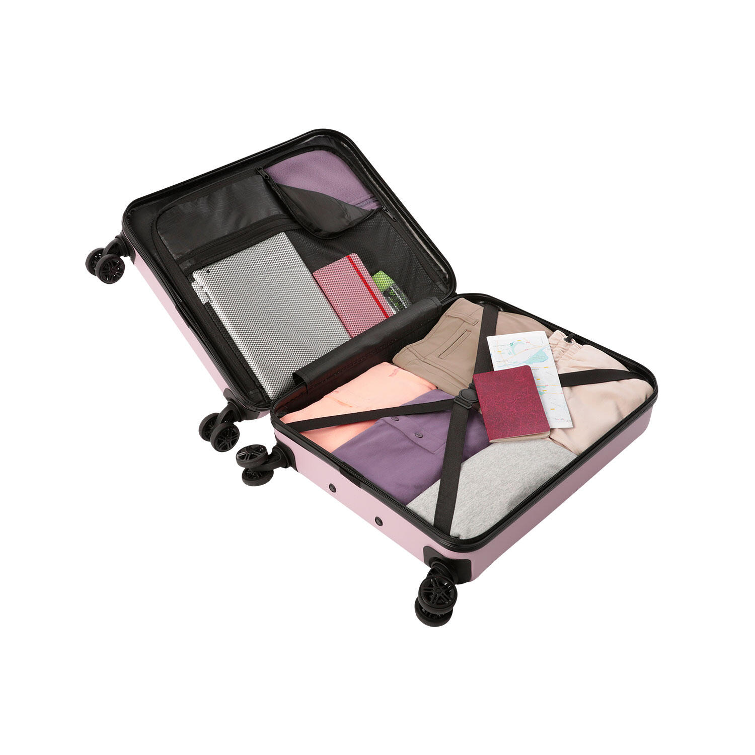 Totto Maleta de cabina Harbor Keepsake Lilac Acrilonitrilo 42 x 55 x 20.5 cm 4/5