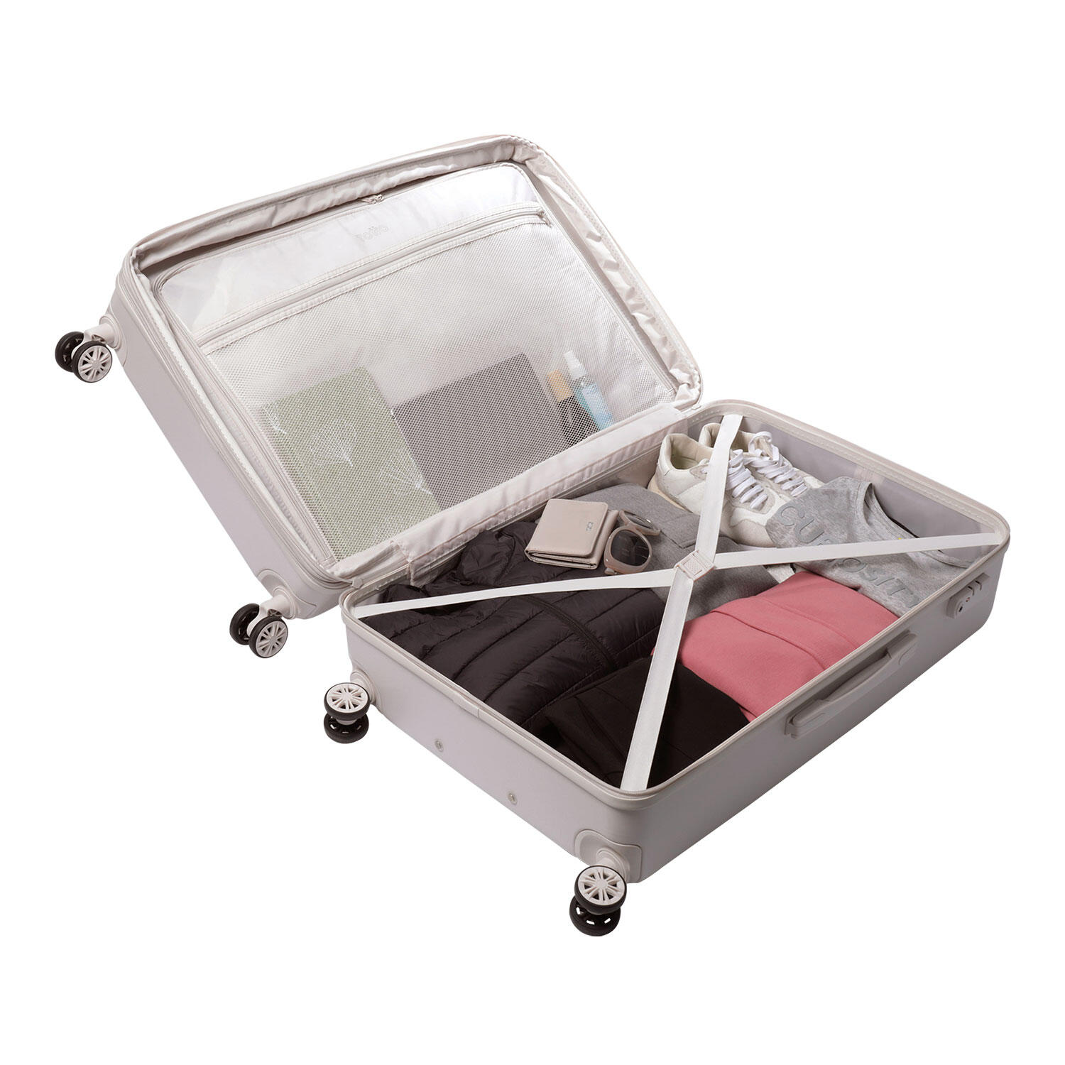 Totto Maleta grande Bazy+ Expandible White Sand Policarbonato 50 x 79 x 30.5 cm 3/5