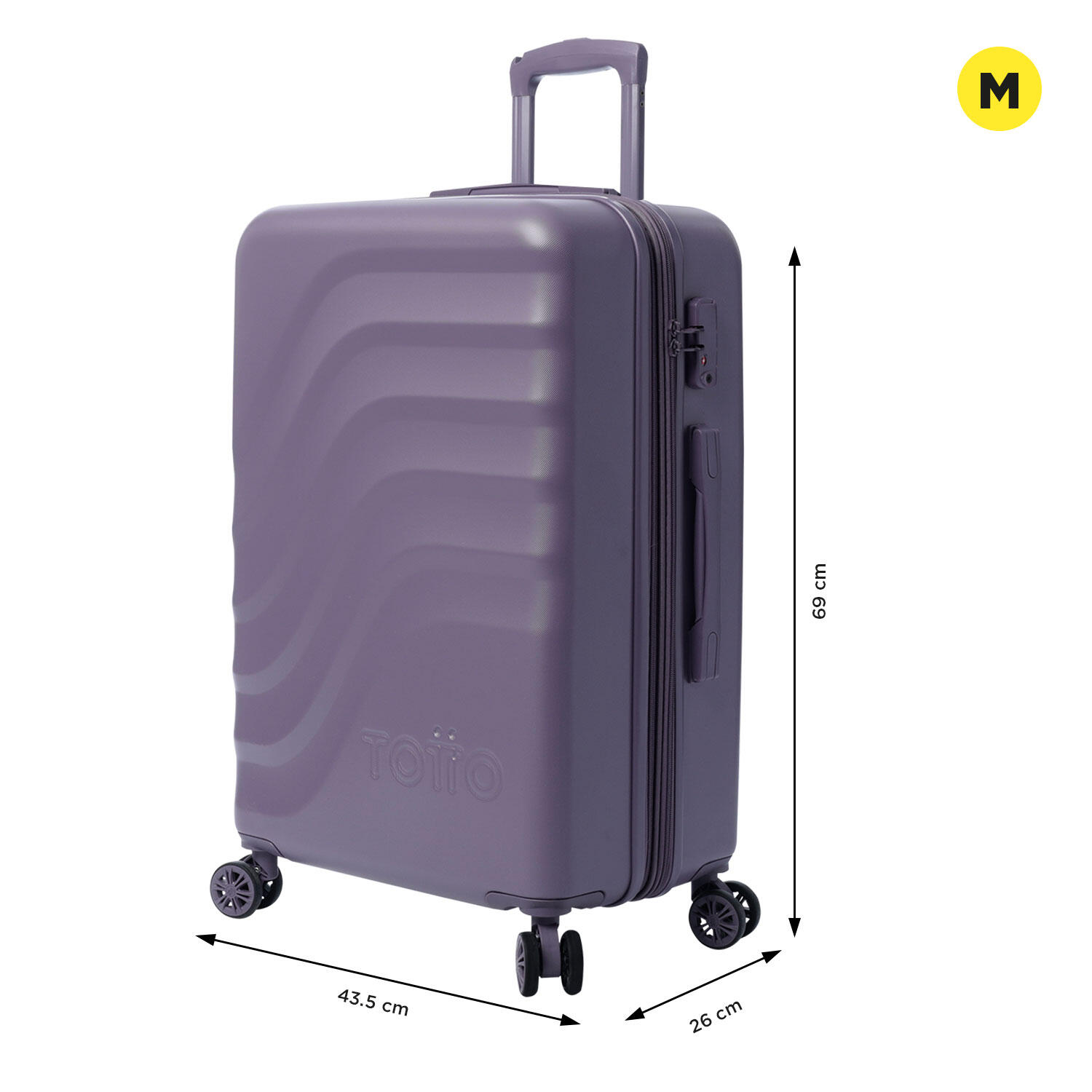 Totto Maleta mediana Bazy+ Expandible Montana Grape Policarbonato 43.5 x 69 x 2 2/5