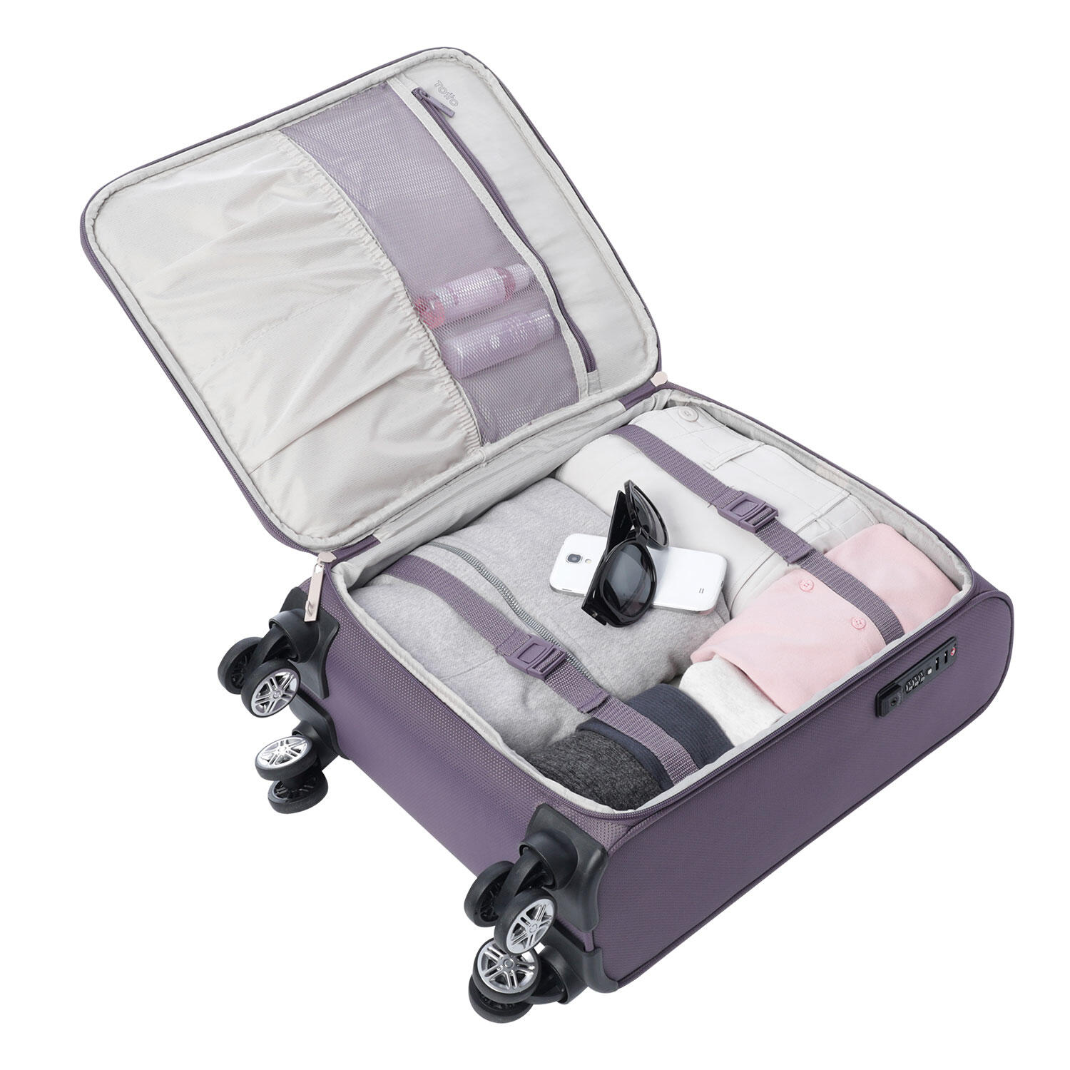 Totto Maleta de cabina Liviana Montana Grape Poliéster 36 x 53.5 x 18 cm 3/5