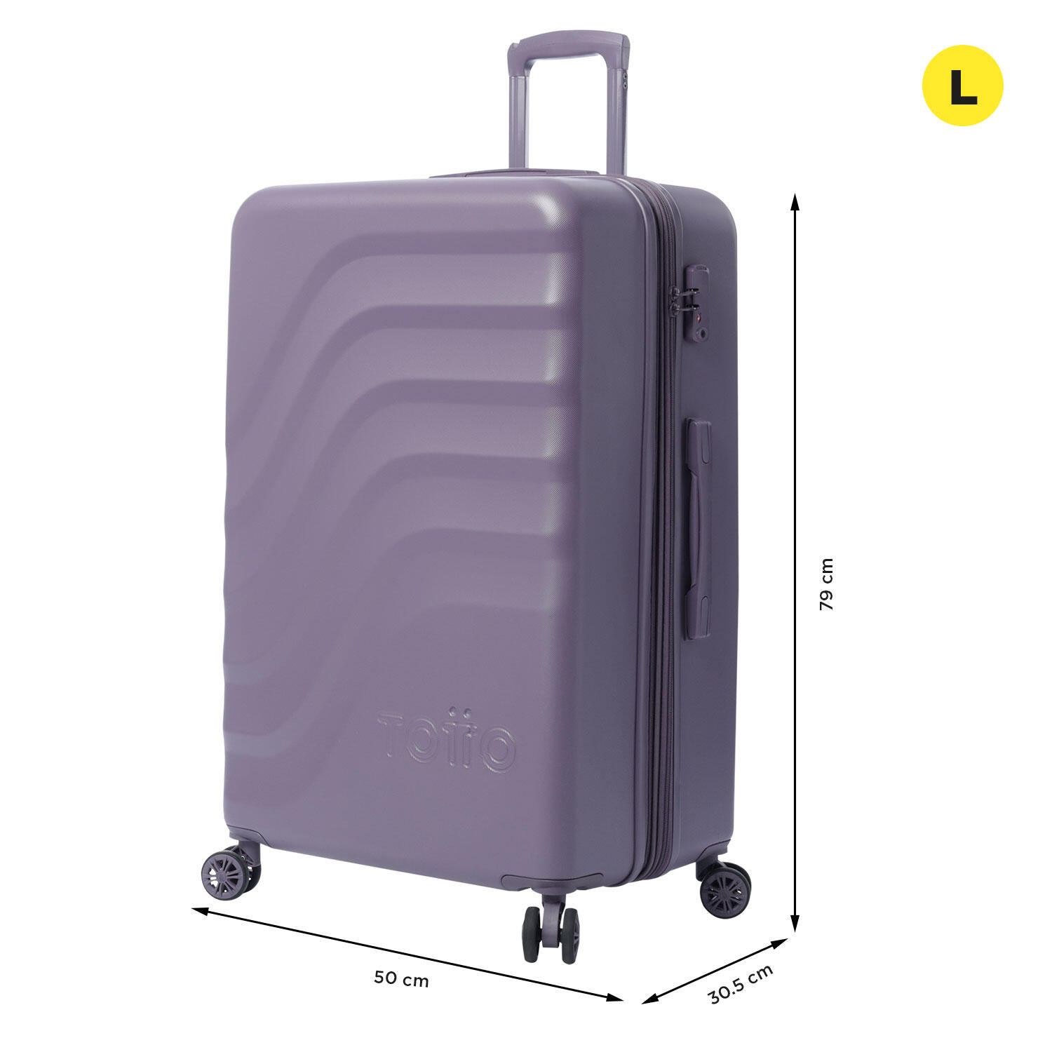 Totto Maleta grande Bazy+ Expandible Montana Grape Policarbonato 50 x 79 x 30.5 2/5