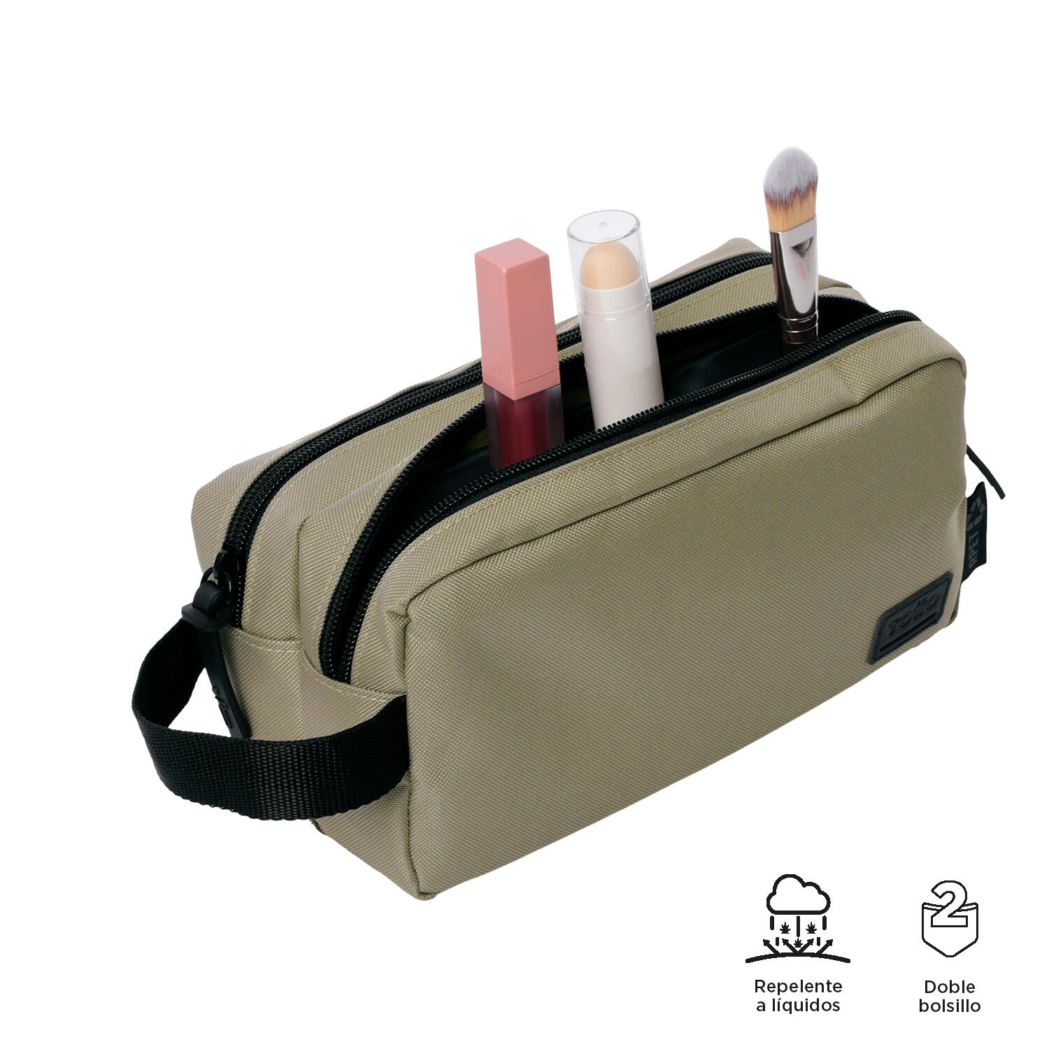 Totto Estuche Chizal Desert Taupe Poliéster 24 x 12 x 8.5 cm 3/4