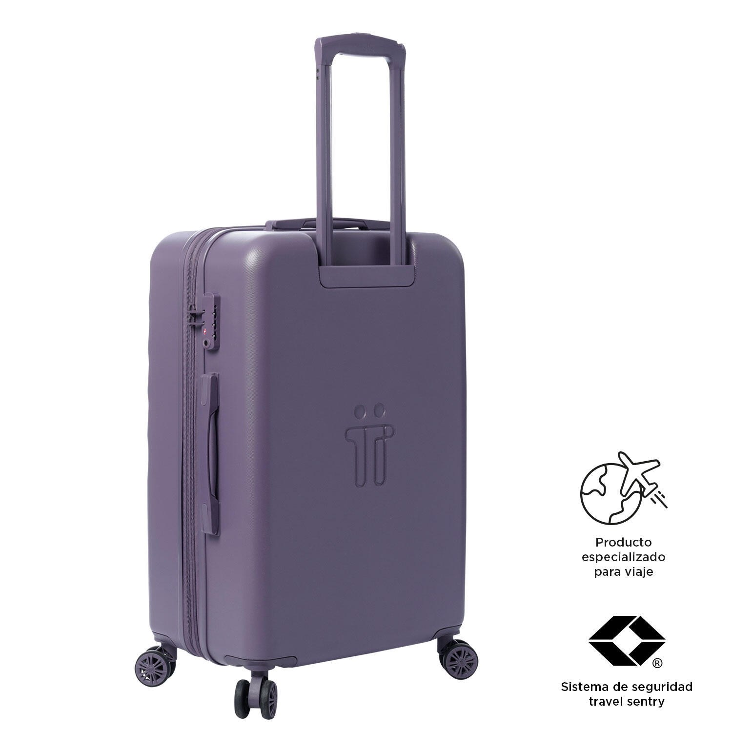 Totto Maleta mediana Bazy+ Expandible Montana Grape Policarbonato 43.5 x 69 x 2 5/5