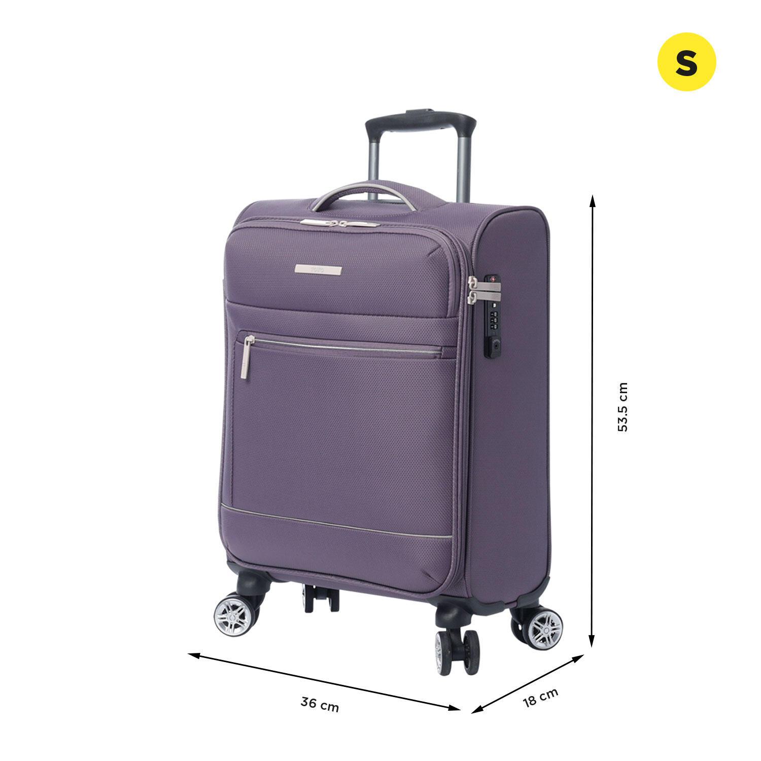 Totto Maleta de cabina Liviana Montana Grape Poliéster 36 x 53.5 x 18 cm 2/5