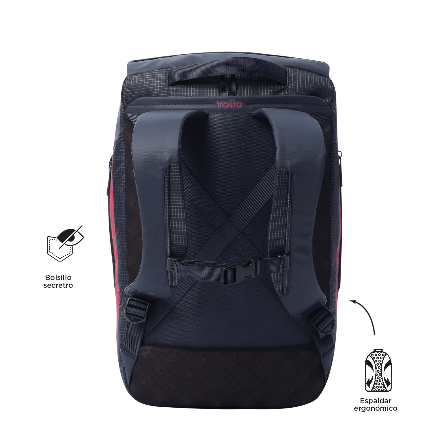 Totto Mochila ejecutiva Dual Salute Poliéster 29 x 48 x 16 cm 3/5