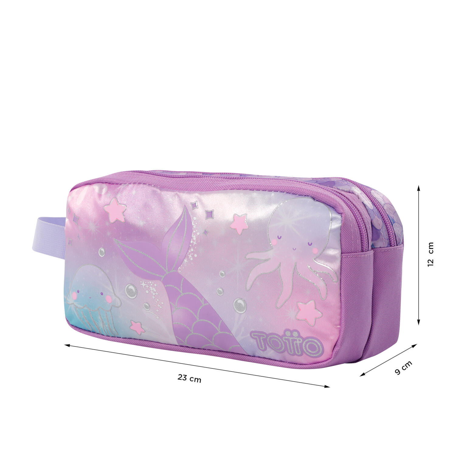 Totto Estuche infantil Sireny Rosa Poliéster 23 x 12 x 9 cm 2/4