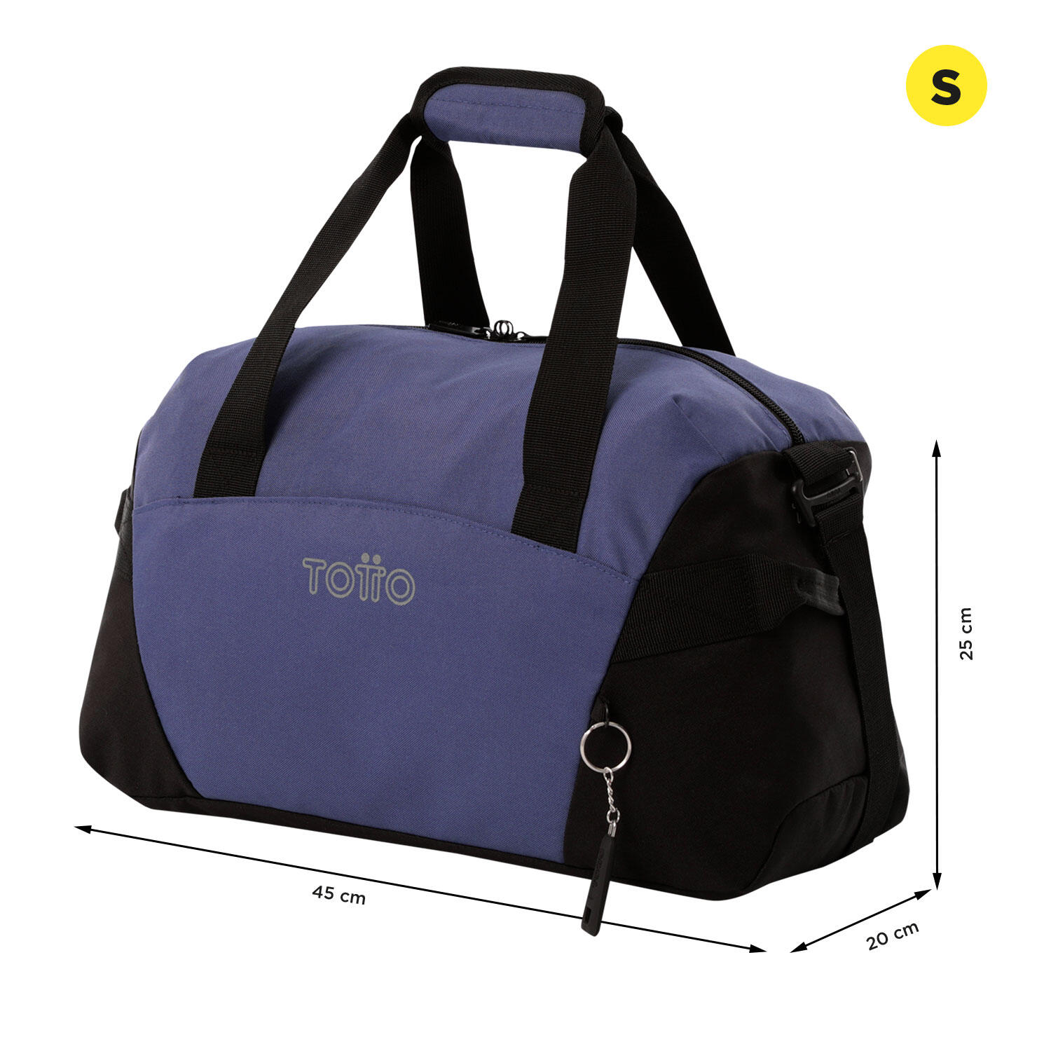 Totto Bolsa deporte Active Pro S Skipper Blue Poliéster reciclado 45 x25 x20 cm 4/5