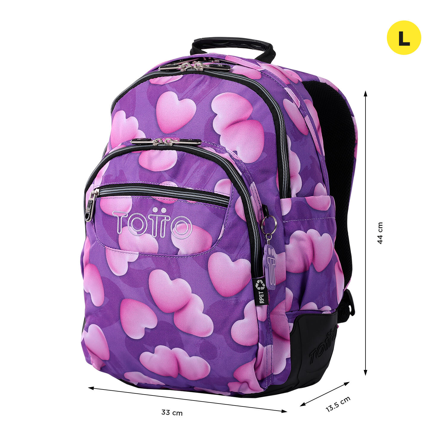 Totto Mochila escolar Rayol Chubby Poliéster 33 x44 x13.5 cm 2/5