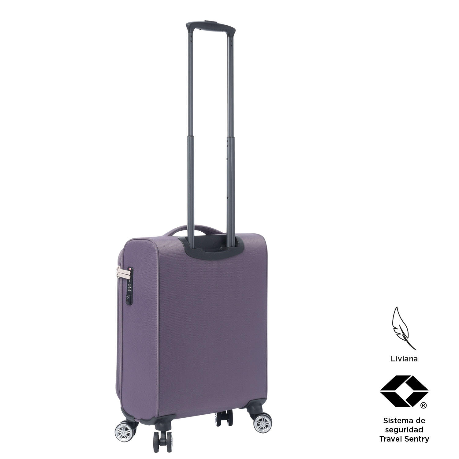 Totto Maleta de cabina Liviana Montana Grape Poliéster 36 x 53.5 x 18 cm 4/5