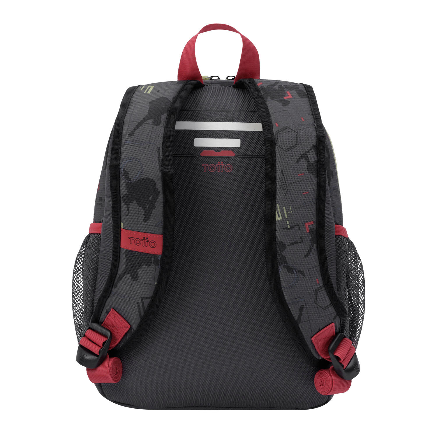 Totto Mochila escolar Muskas Gris Poliéster 22.5 x 32 x 9 cm 3/5