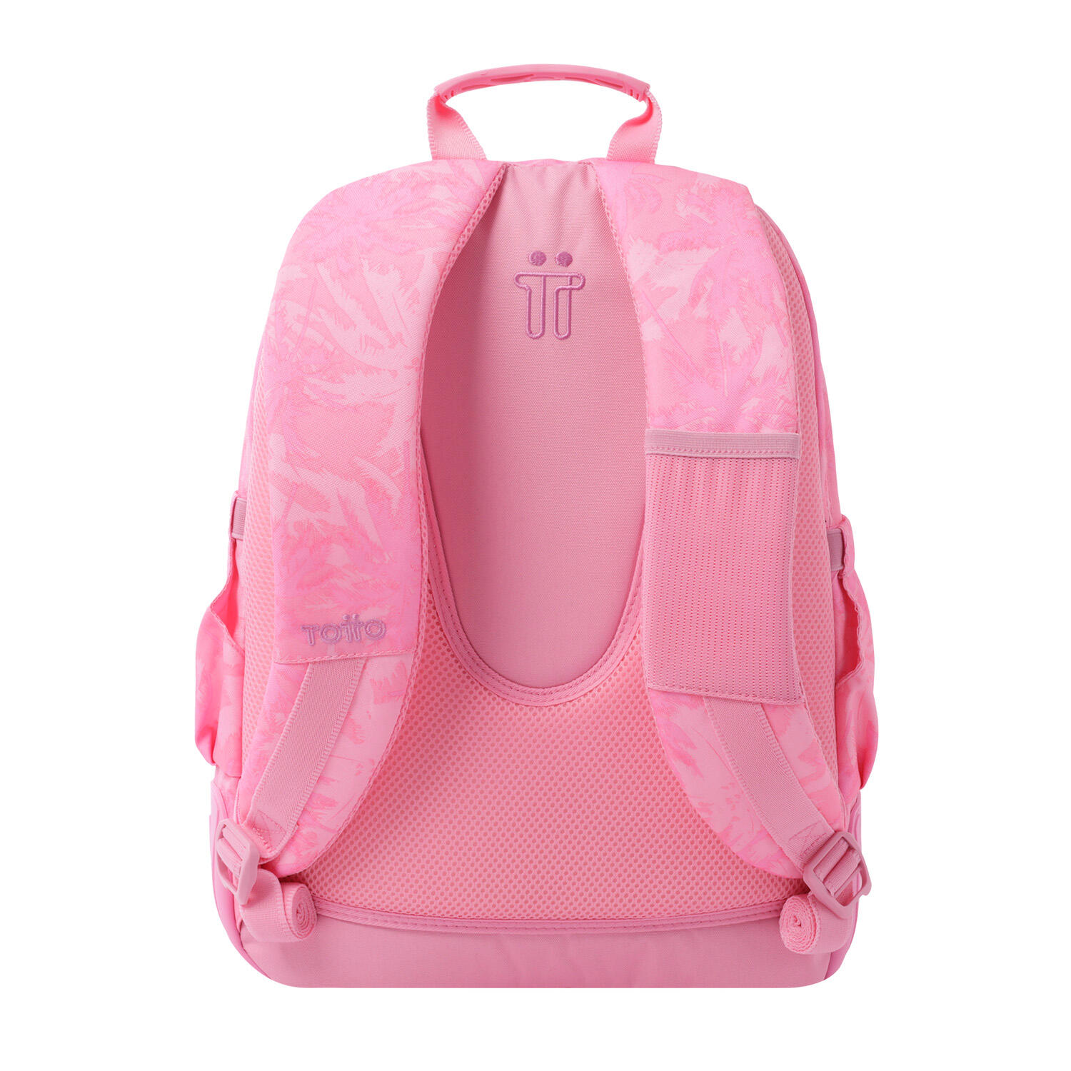 Totto Mochila escolar Crayoles Palmeras rosas Poliéster 33 x44 x13.5 cm 3/5