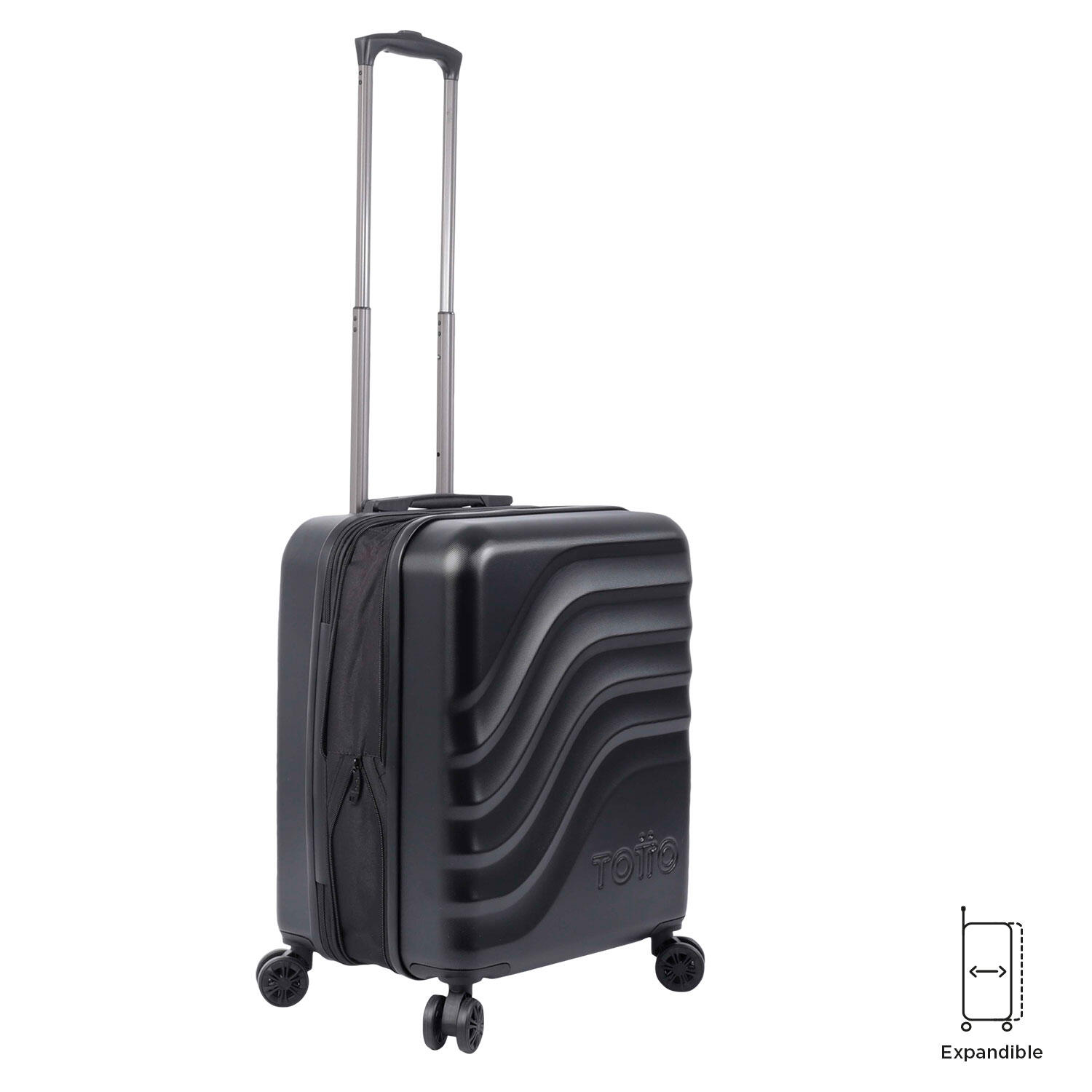 Totto Maleta de cabina Bazy+ Expandible Negro Policarbonato 39.5 x 54.5 x 22.5 4/5
