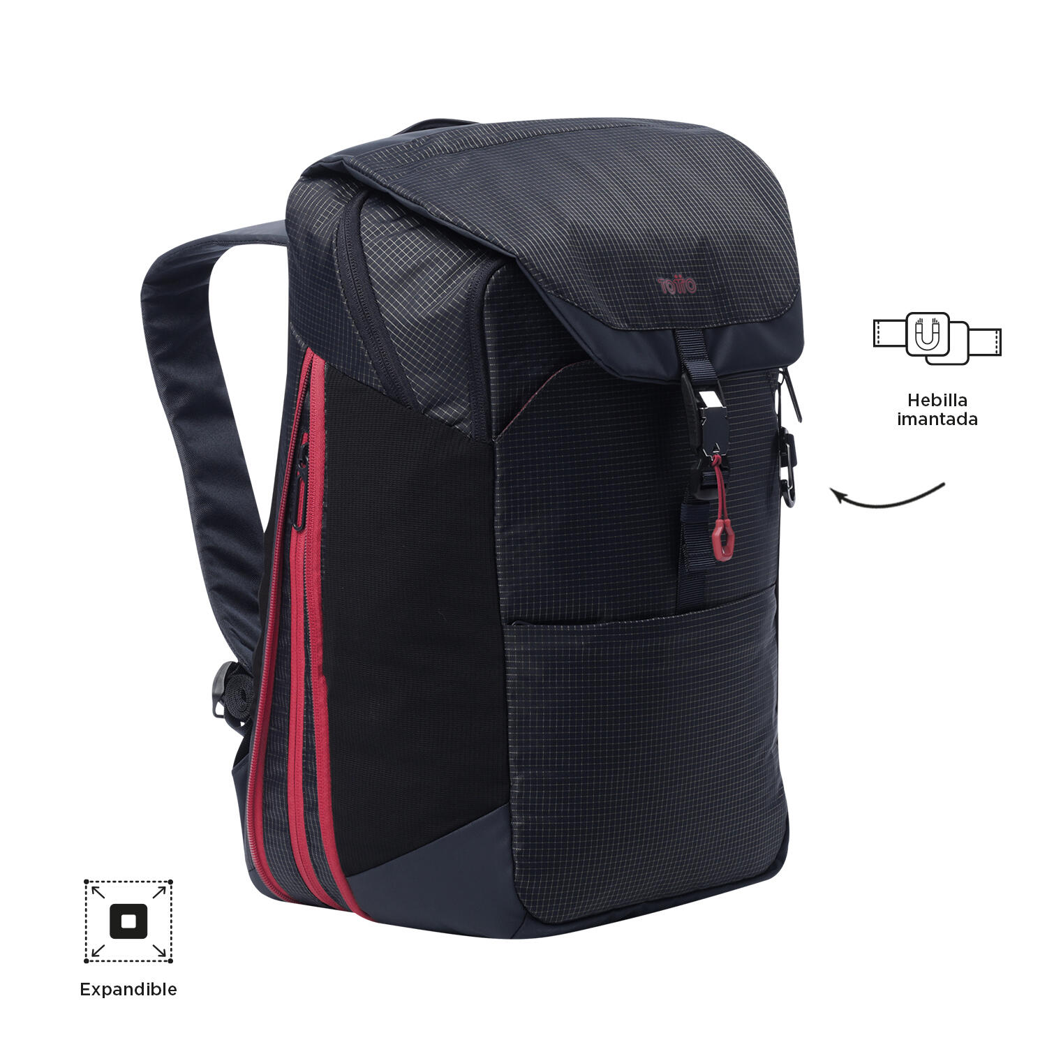 Totto Mochila ejecutiva Dual Salute Poliéster 29 x 48 x 16 cm 4/5
