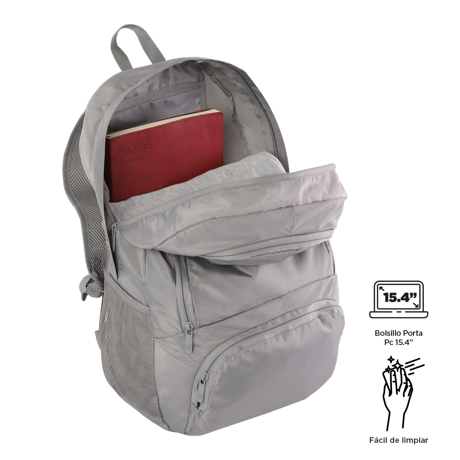 Totto Mochila plegable Syncro Titanium Poliéster 31.5 x 47 x 15 cm 4/5