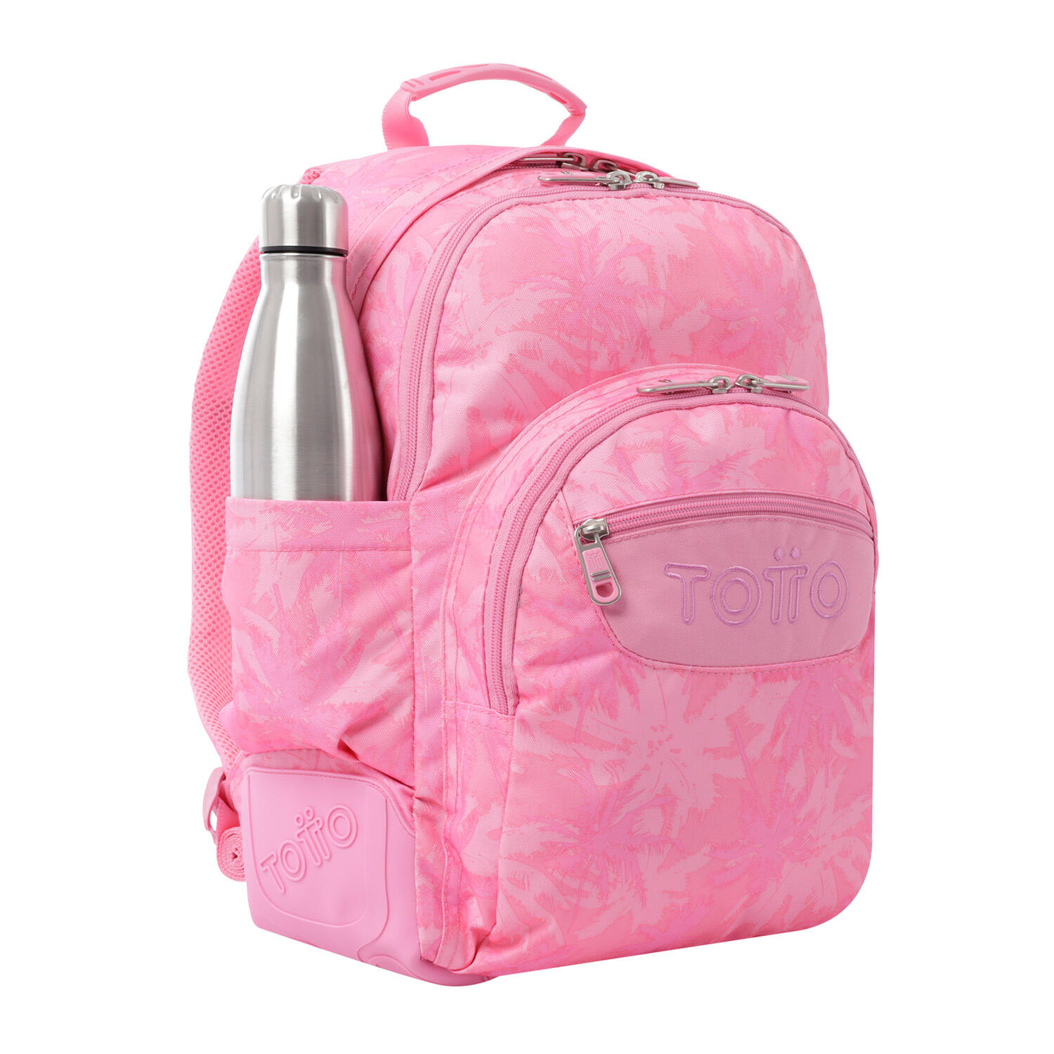 Totto Mochila escolar Crayoles Palmeras rosas Poliéster 33 x44 x13.5 cm 4/5