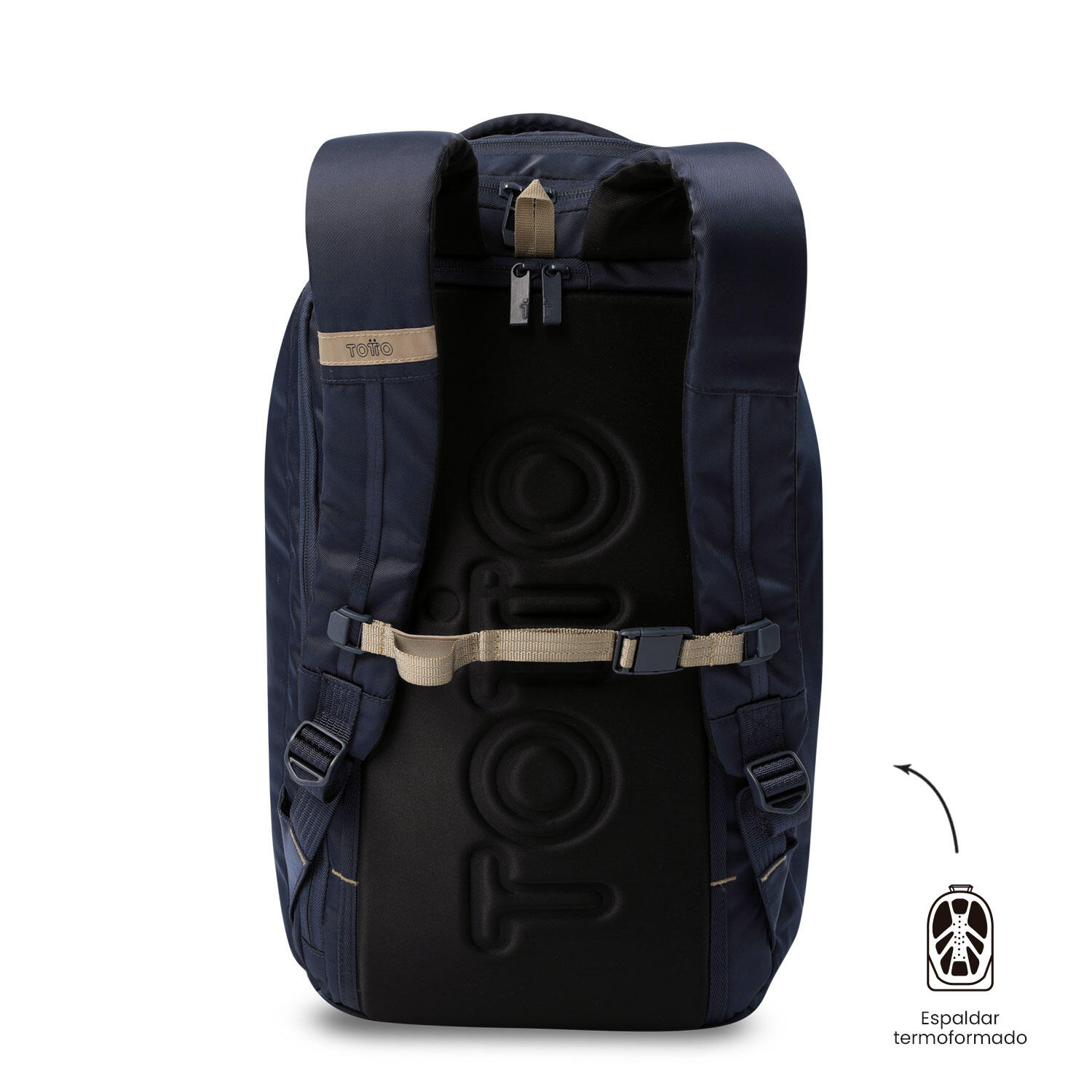 Totto Mochila ejecutiva Daytona Azul Poliéster reciclado 33 x48 x 12 cm 4/5