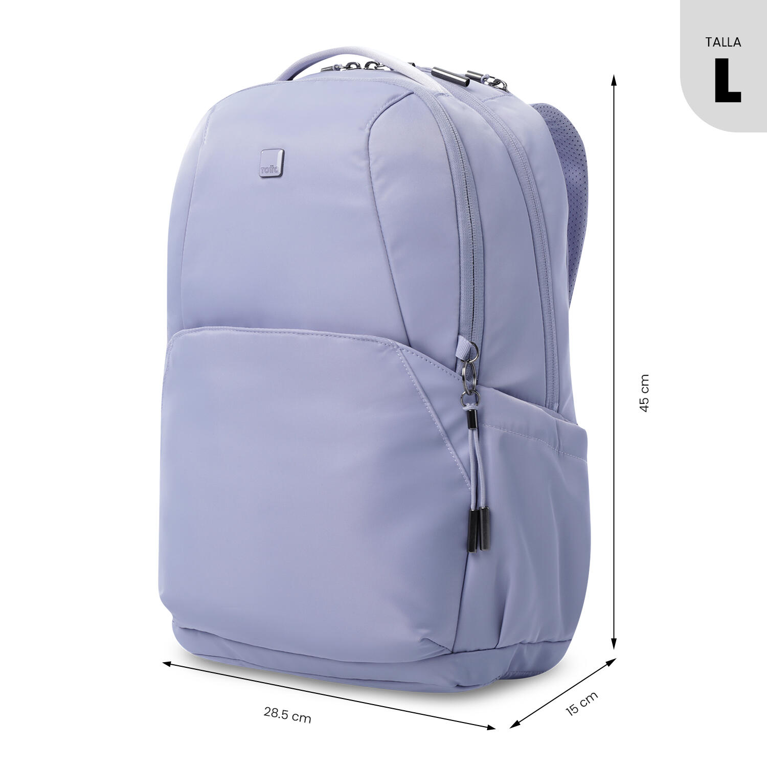 Totto Mochila ejecutiva Roxanne Morado Poliéster 28.5 x45 x 15 cm 3/5