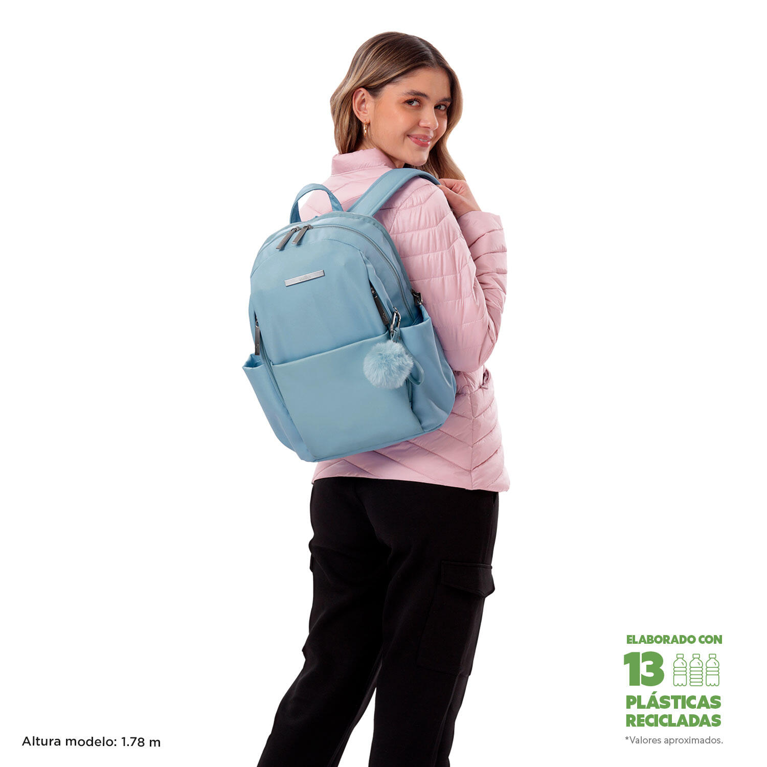 Totto Mochila ejecutiva Adelaide 1 2.0 Angel Falls Poliéster 28 x 40 x 18 cm 2/5