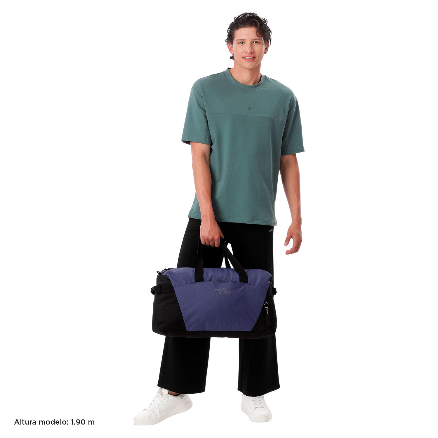 Totto Bolsa deporte Active Pro M Skipper Blue Poliéster reciclado 55 x30 x22.5 3/5