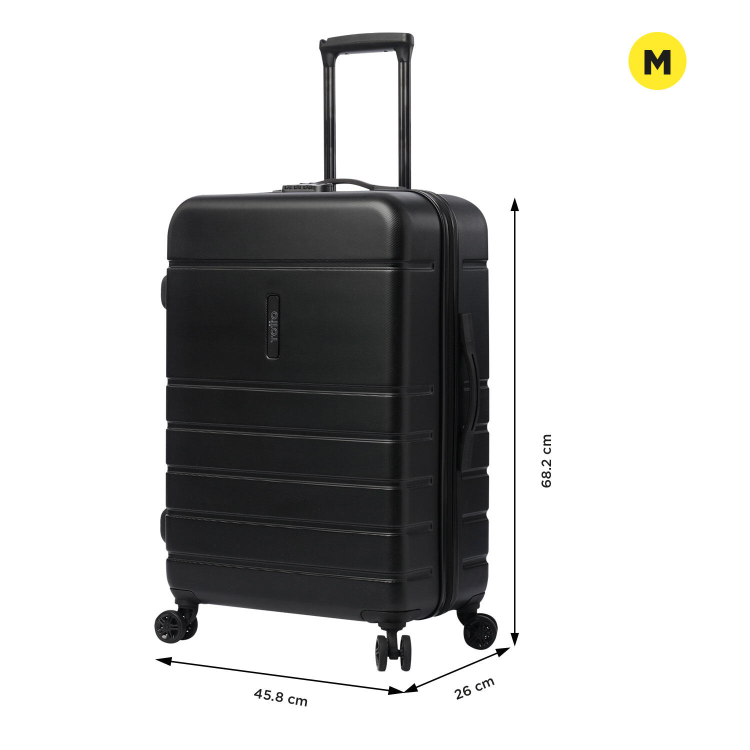Totto Maleta mediana Prop M Negro Poliéster 45.8 x 68.2 x 26 cm 3/5