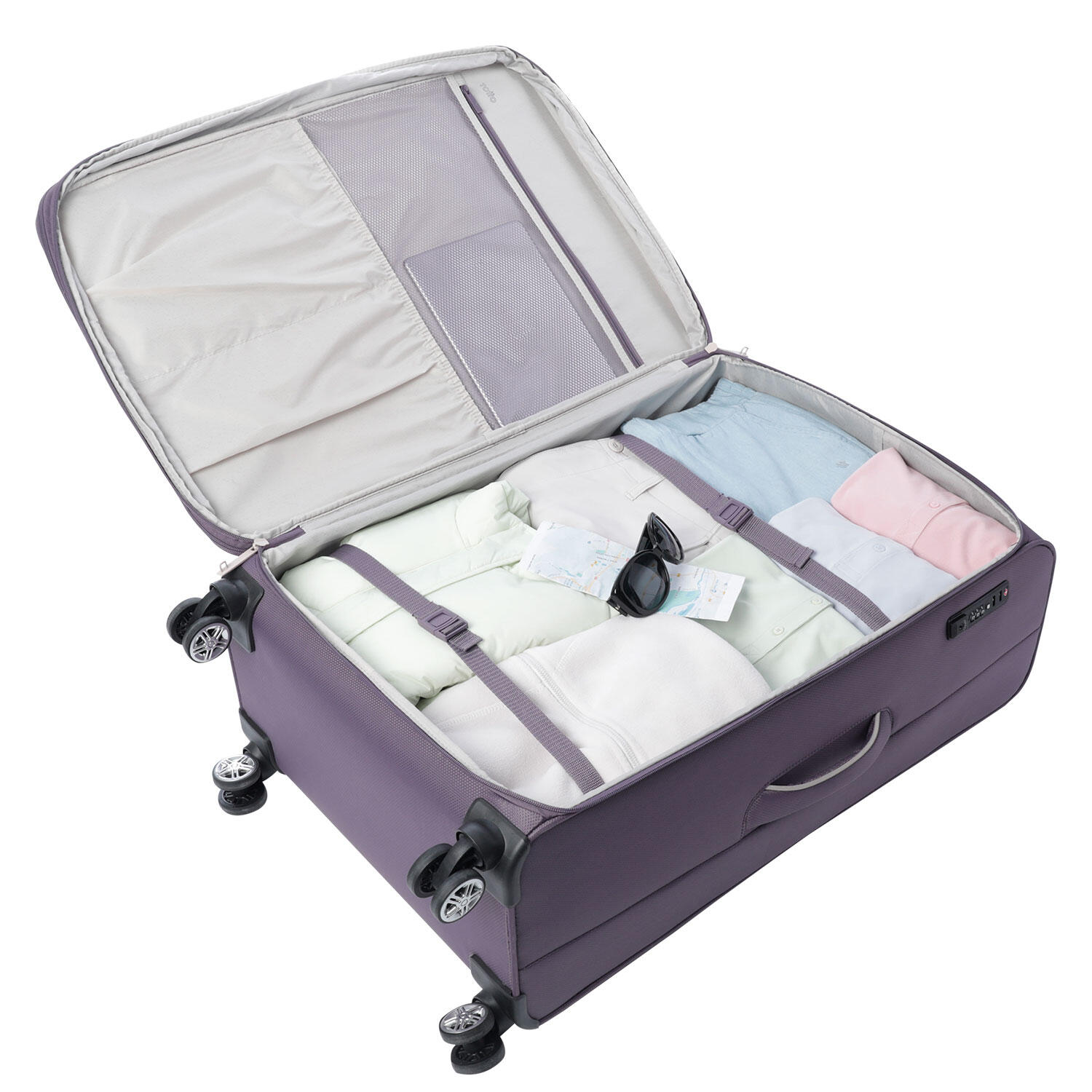 Totto Maleta grande Liviana Montana Grape Poliéster 46 x 78 x 29 cm 3/5