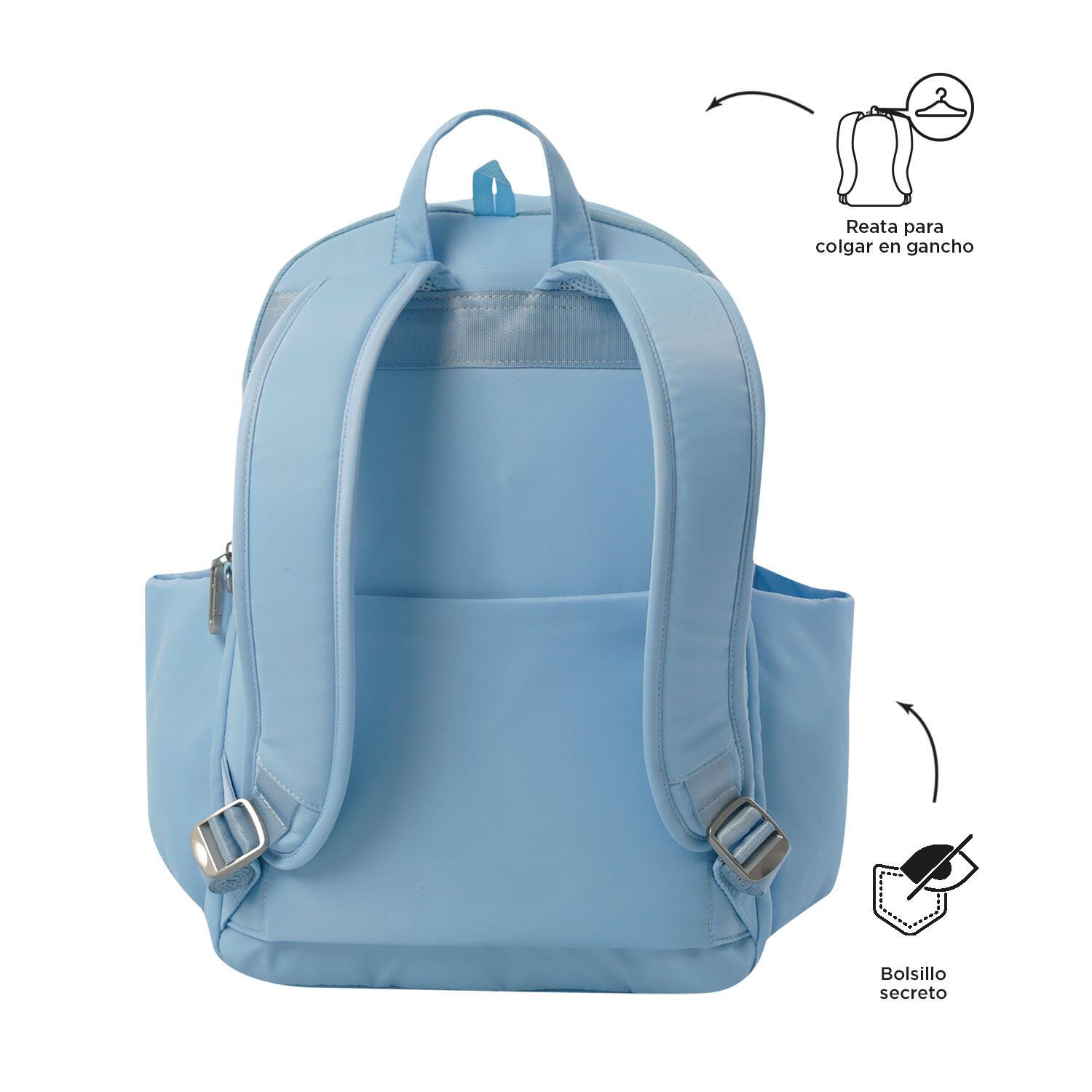 Totto Mochila ejecutiva Adelaide 1 2.0 Angel Falls Poliéster 28 x 40 x 18 cm 4/5