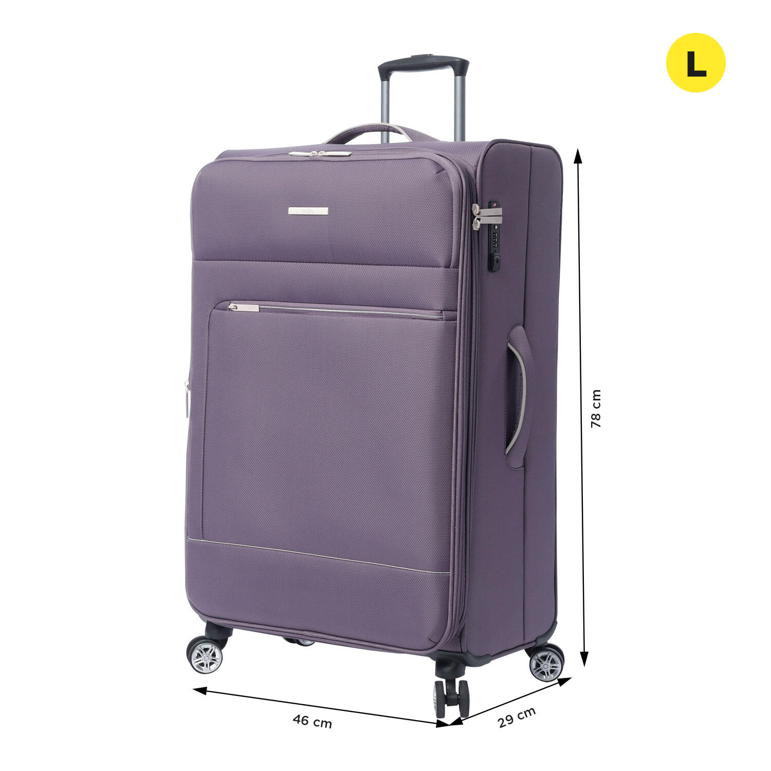 Totto Maleta grande Liviana Montana Grape Poliéster 46 x 78 x 29 cm 2/5